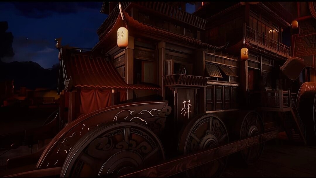 When I was a child's dream carriage sedan chair when I was a child's favorite# mysterious night，