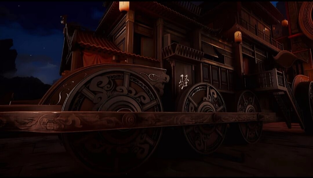 When I was a child's dream carriage sedan chair when I was a child's favorite# mysterious night，