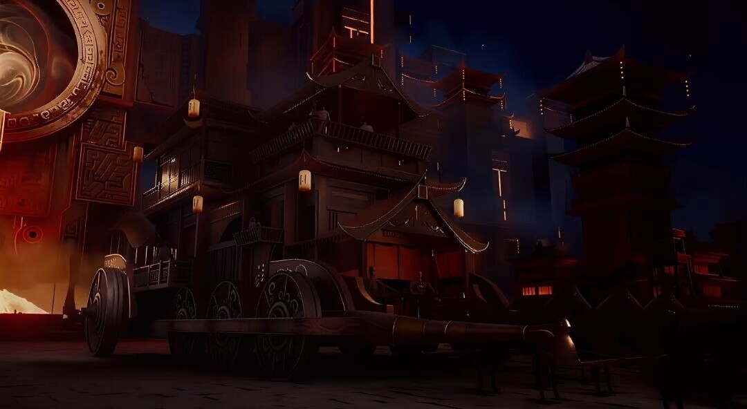 When I was a child's dream carriage sedan chair when I was a child's favorite# mysterious night，