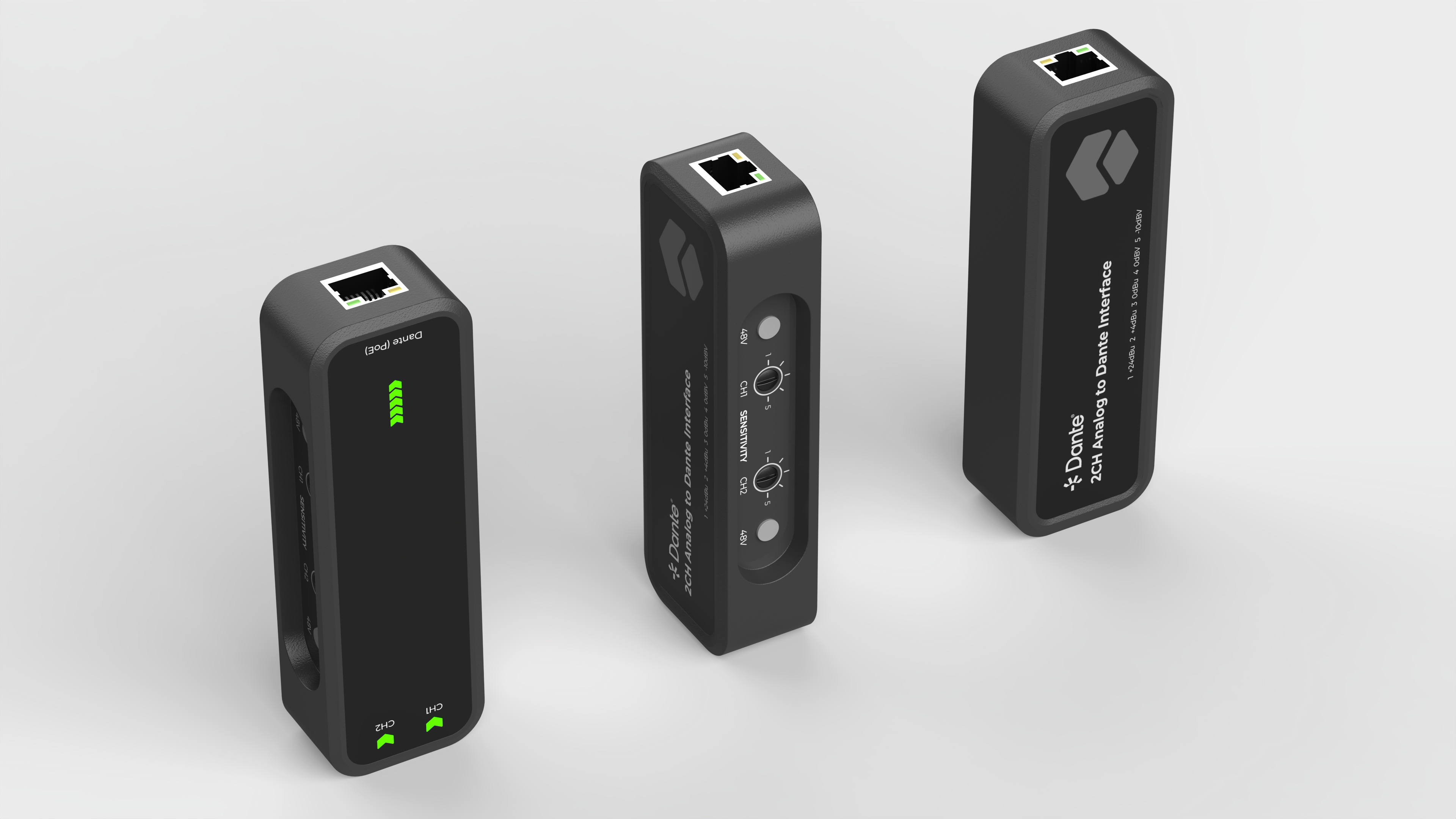 industrial design，Product appearance，Dante，Analog to Dante，Dante to Simulation，Dante Adapter，Audio equipment，Audio accessories，