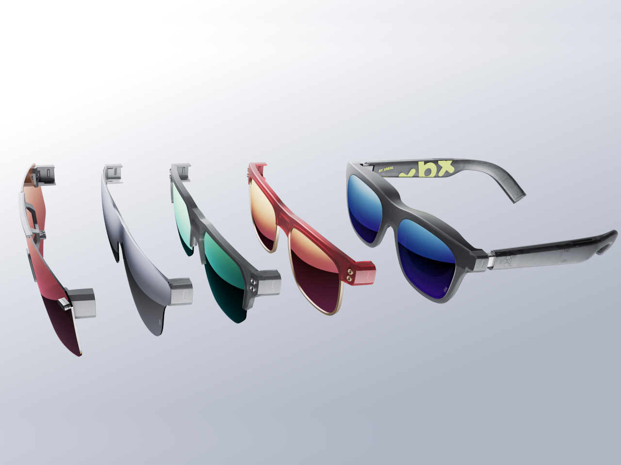 Ar glasses，exchangeable front frame，Space anti-shake，xbx，Portable display，