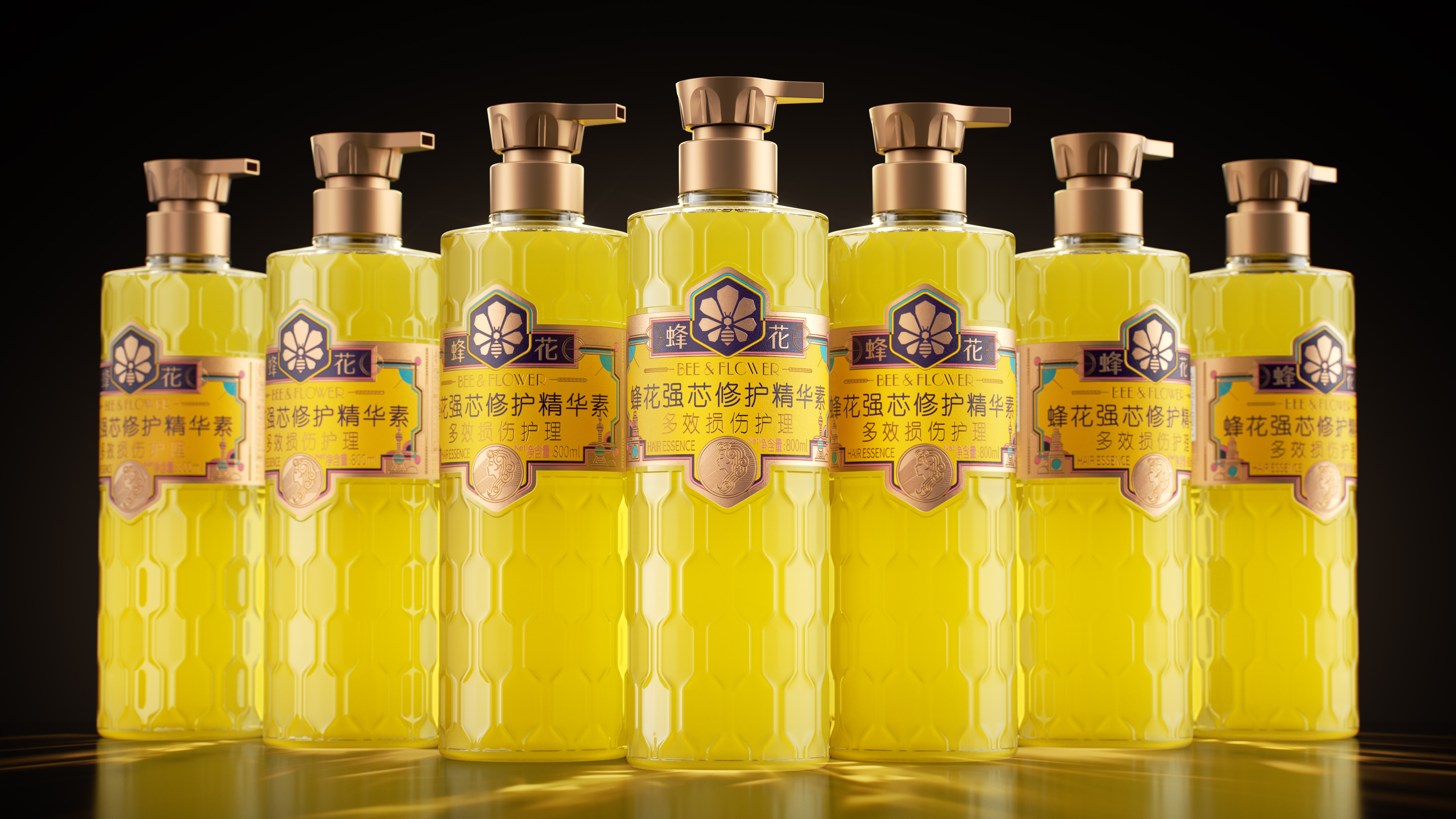 packing design，Brand Rejuvenation，Bee Flower，Design，