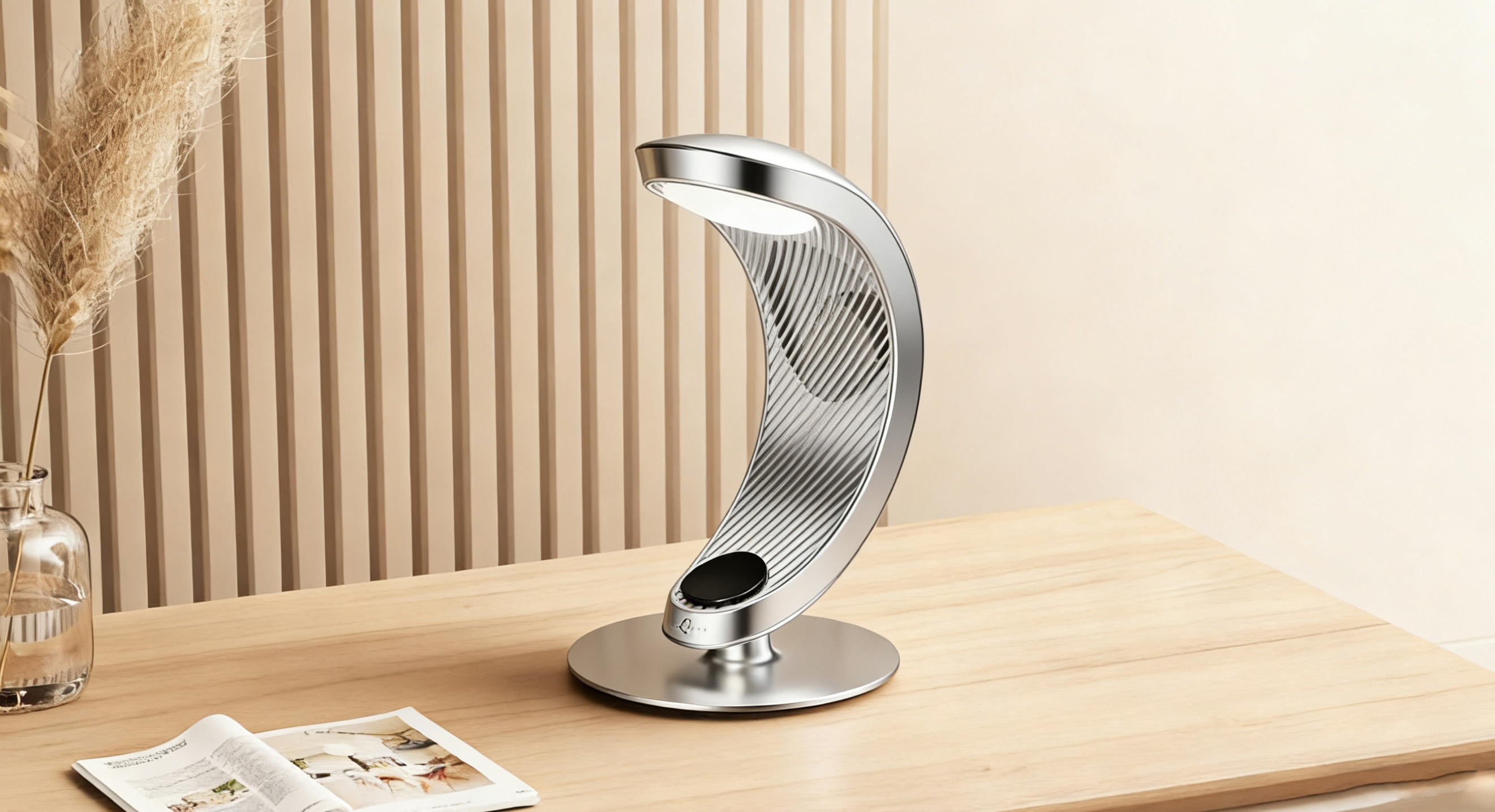Desktop fan lamp wireless charging three-in-one product appearance design，Shunde Design，Zhongshan Design，Desk lamp，Fan lamp，Small household appliance design，Small home appliance research and development，New product design，