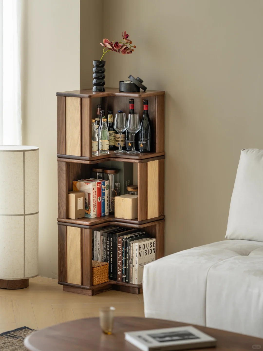 Black walnut furniture，Solid wood furniture，Original design，Residential Furniture，furniture design ，Module cabinet，