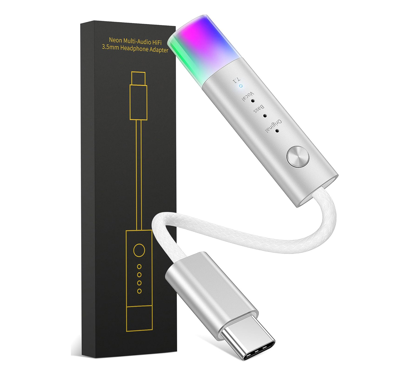 Type-C to 3.5，Audio adapter cable，Xiong muguo，Gold standard design，