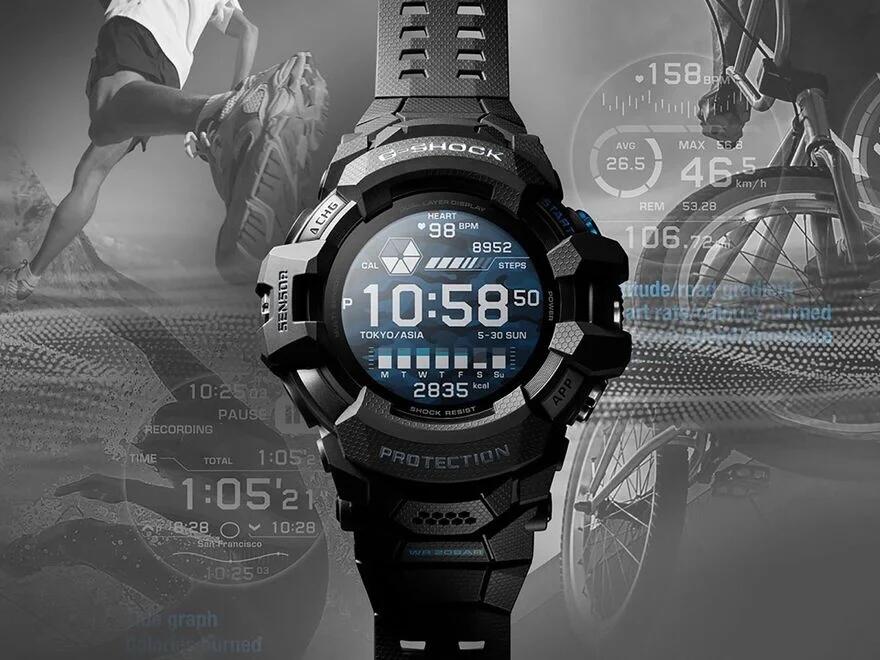 Sports Watch，industrial design，casio gshock，product design，Notes Inspiration，CASIO，Why is this design good?，Shi Xiaoxi，Casio Casio，Japan excellent design award，Intelligent Watch，Smart Wearable，gshock，Cyberpunk，