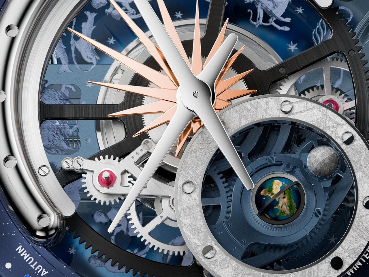 astronomical air clock，Arts and Crafts，Ornaments，Atmos Hybris，Artistica Tellurium，