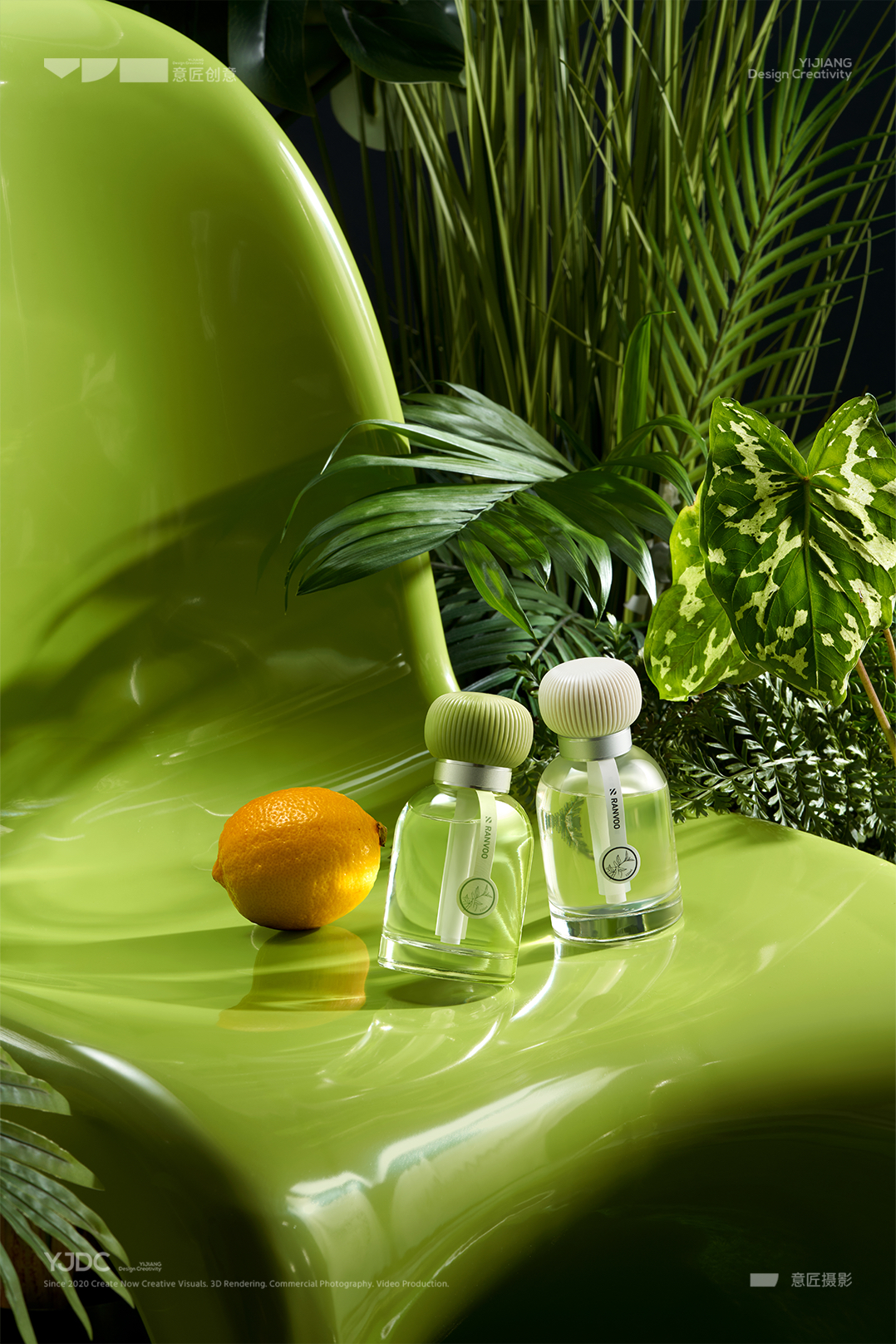 Tulas，Aromatherapy Products，Green Plant Aromatherapy，Space Fragrance，green life aesthetics，fragrance emotion，product design，several nuclei of particles，