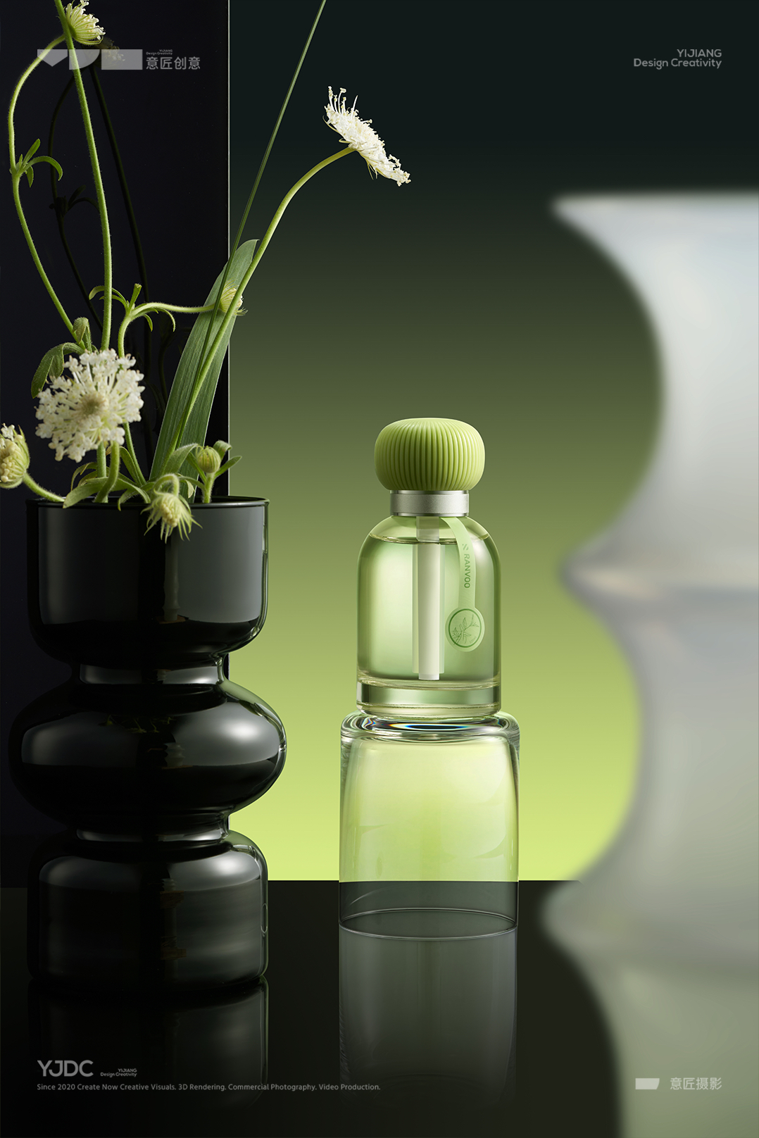 Tulas，Aromatherapy Products，Green Plant Aromatherapy，Space Fragrance，green life aesthetics，fragrance emotion，product design，several nuclei of particles，