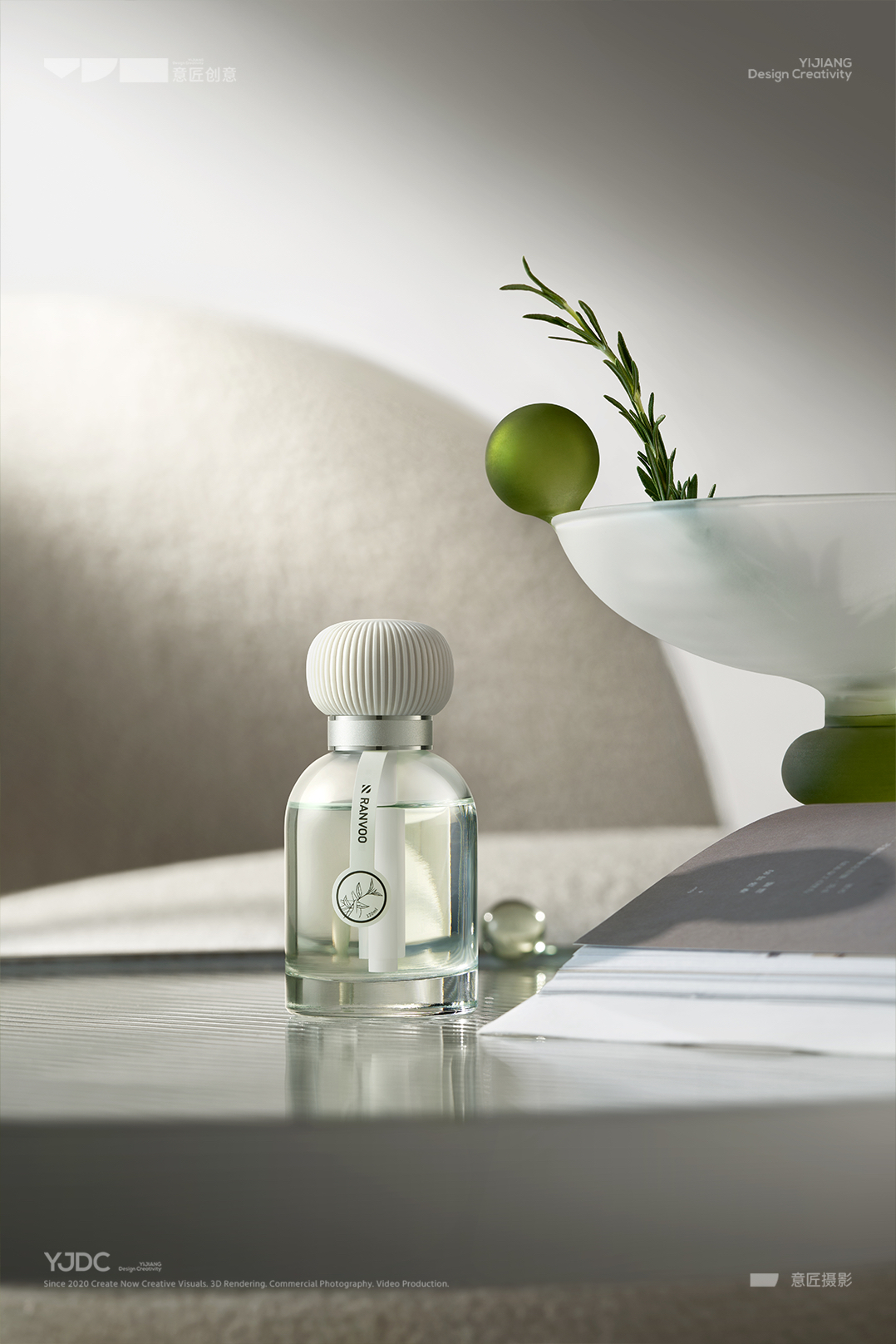 Tulas，Aromatherapy Products，Green Plant Aromatherapy，Space Fragrance，green life aesthetics，fragrance emotion，product design，several nuclei of particles，