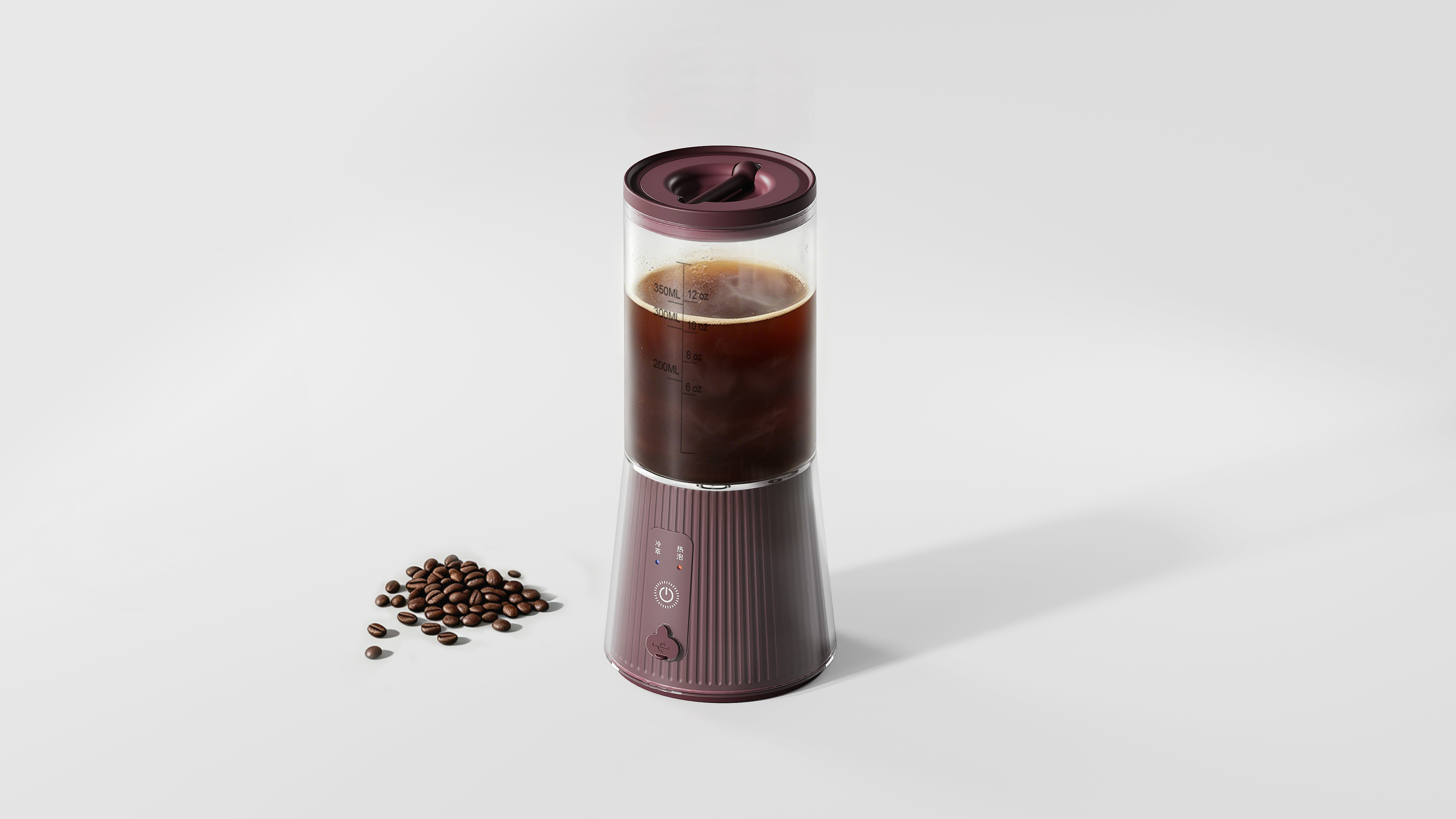 # Portable coffee machine，# Cold coffee，# Good coffee，# Good things in the office，# Carry coffee cup，# Coffee utensils，# High-value water cup，#Industrial Design，