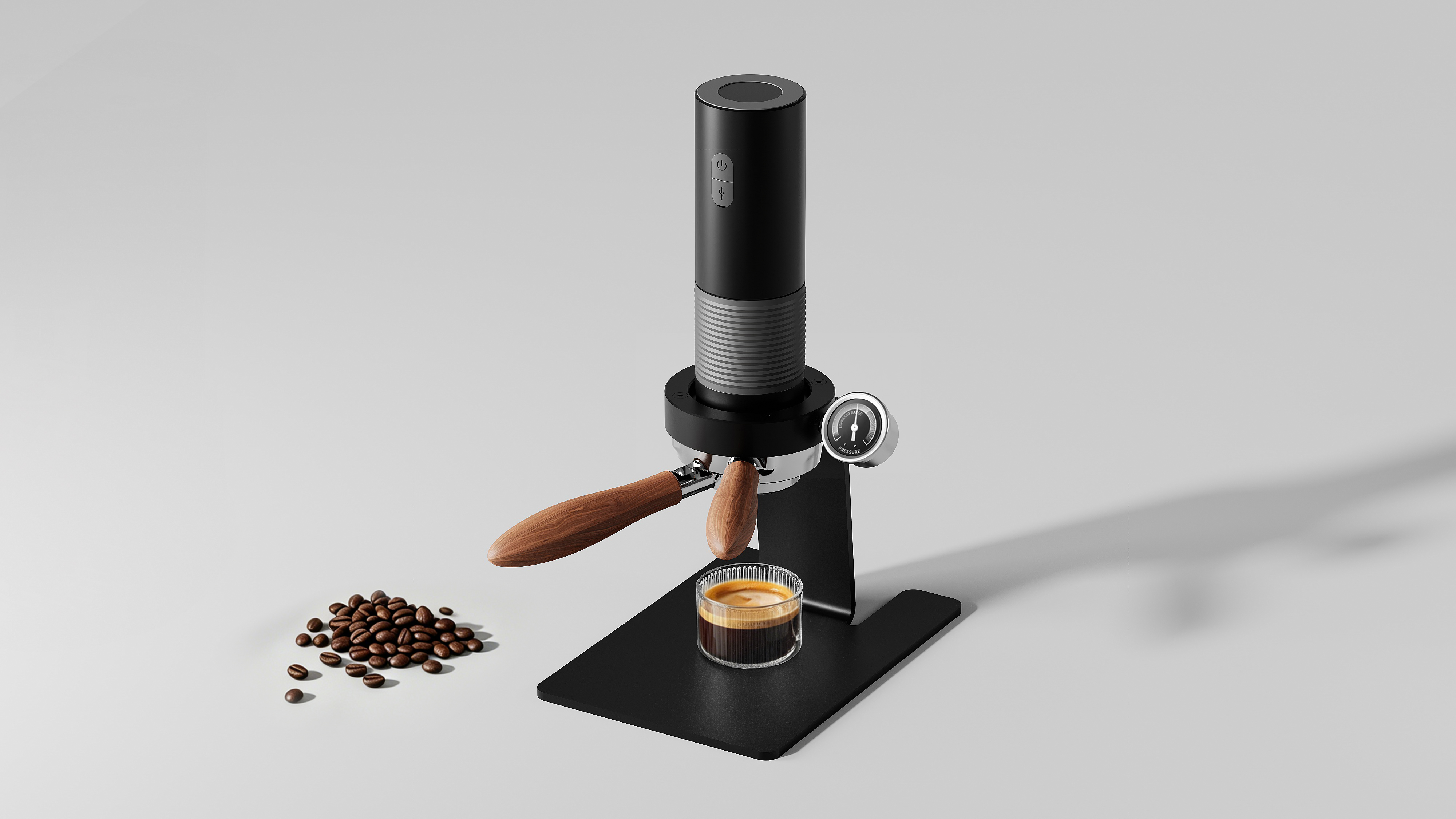 # Piston coffee machine，# High Pressure Extraction，# Portable espresso machine，# Outdoor coffee utensils，The office coffee，#Industrial Design，