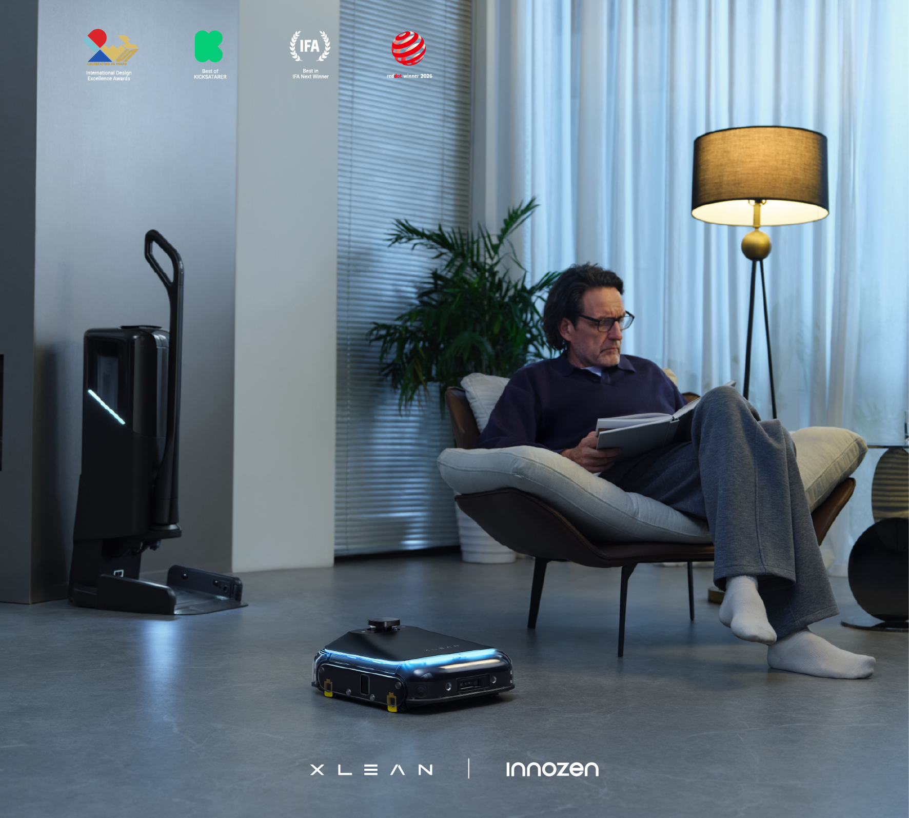xLean，Italian design，Kickstarter，product design，sweeping machine，High-tech home，intelligent robot，IFA，