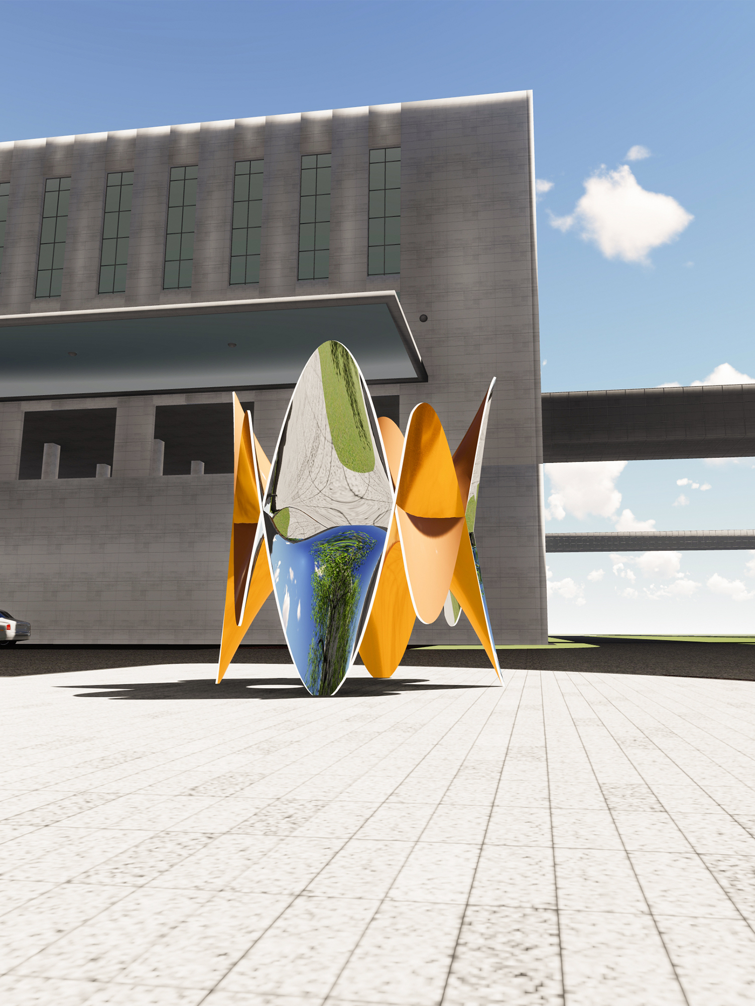 The Concept of Space Device of "Chengguang Blooming"，Public Art | Sculpture Design | Space Planning，