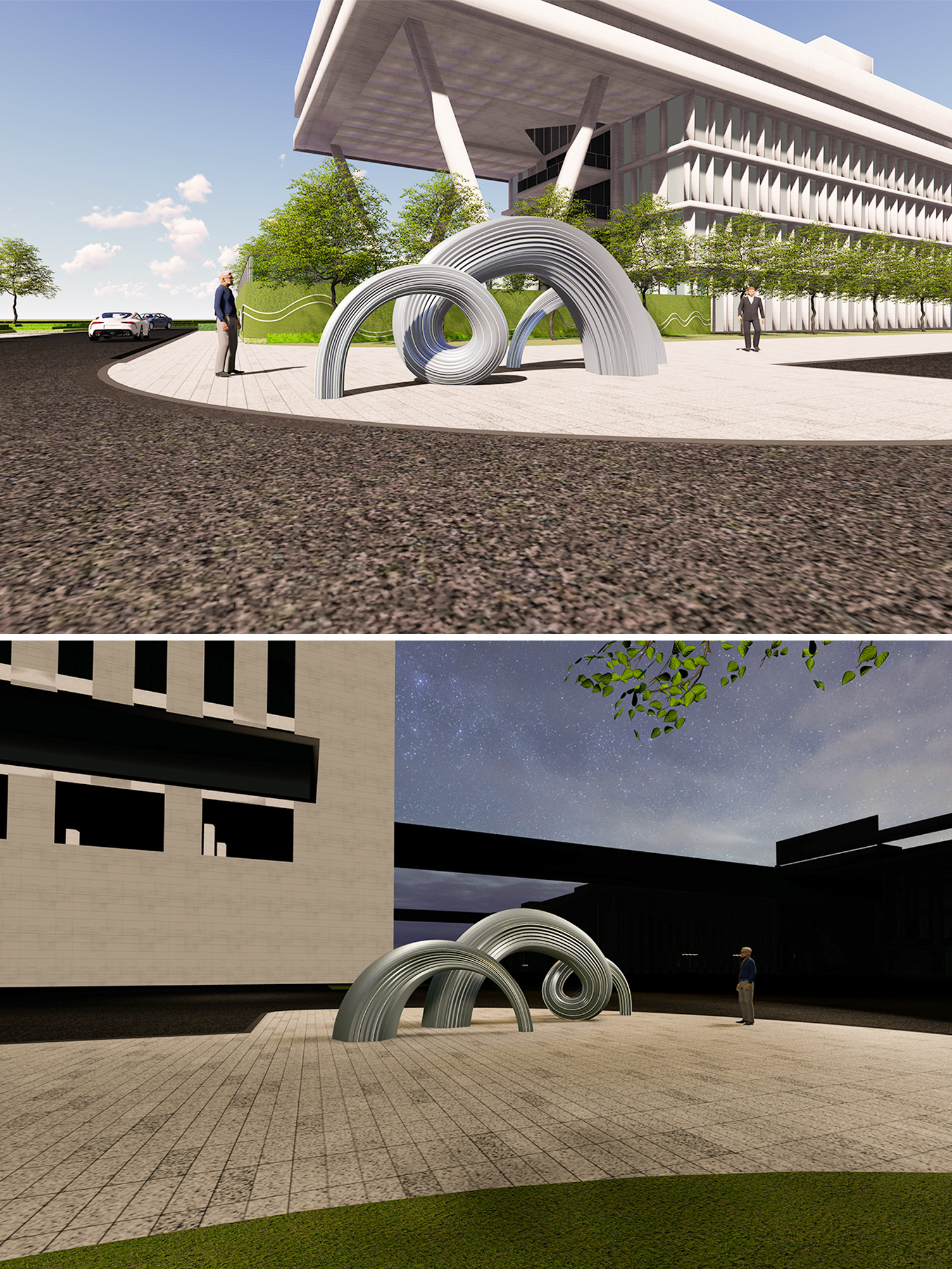 The Concept of Space Device of "Chengguang Blooming"，Public Art | Sculpture Design | Space Planning，