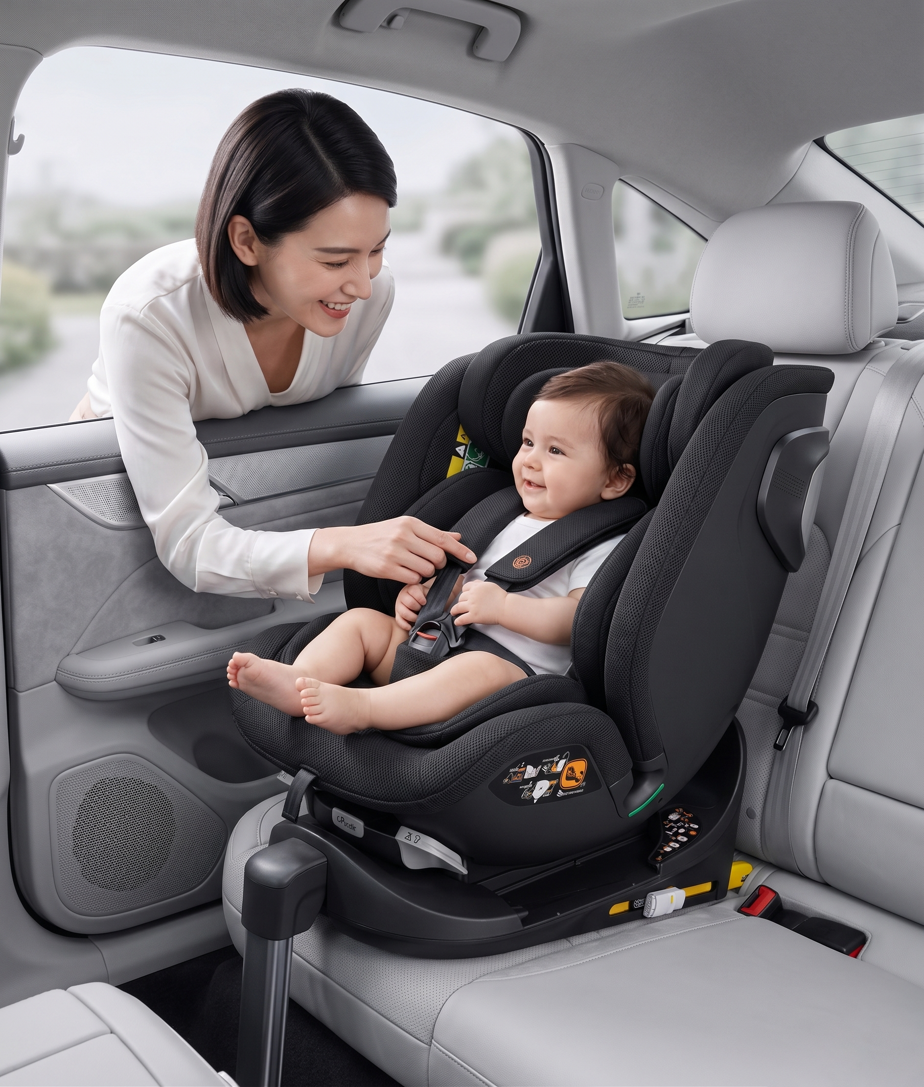 vehicle-use child safety seats，Safety seat，Safety seat modeling rendering，Maternal and infant products，E-commerce details，3D rendering，