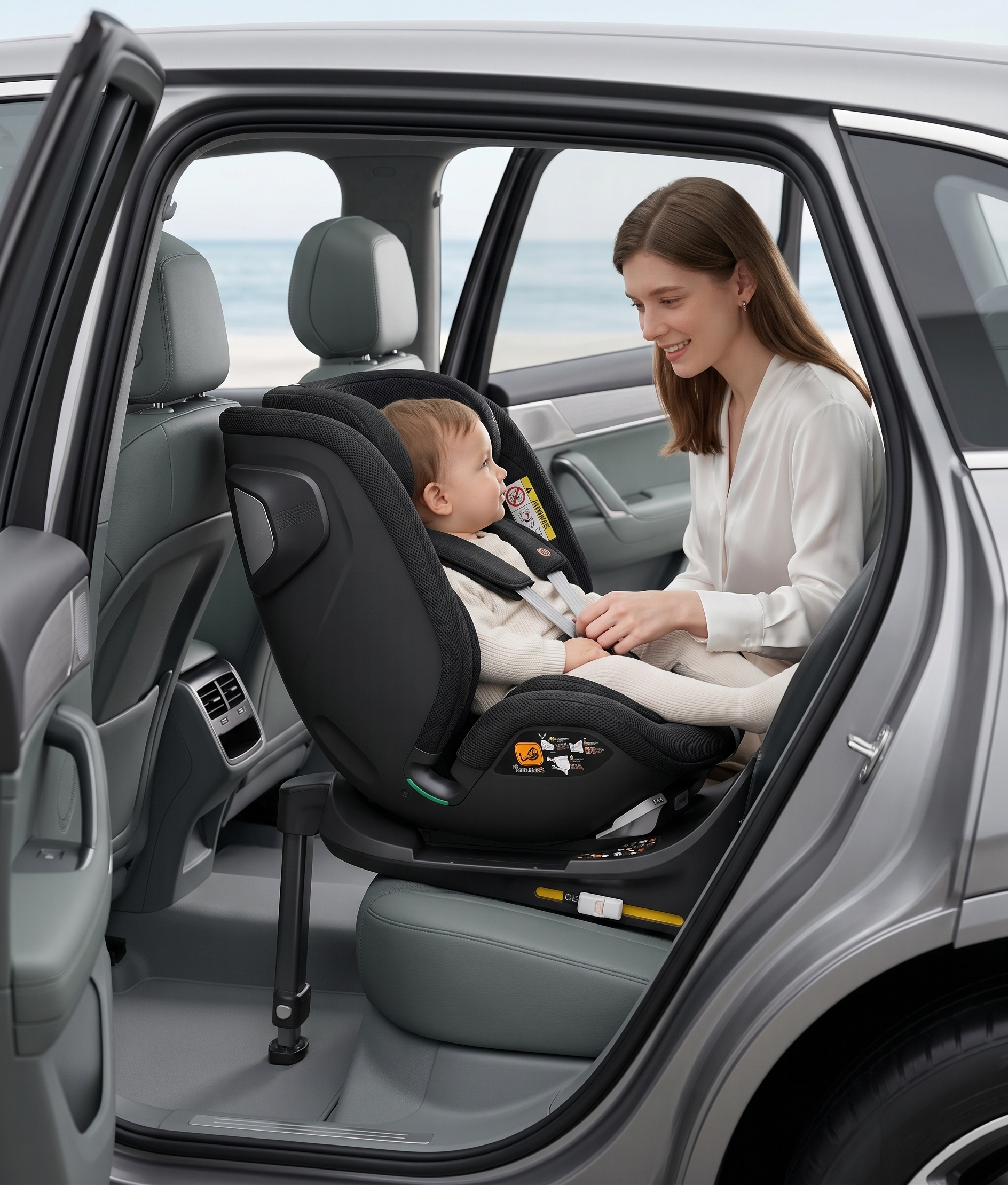 vehicle-use child safety seats，Safety seat，Safety seat modeling rendering，Maternal and infant products，E-commerce details，3D rendering，