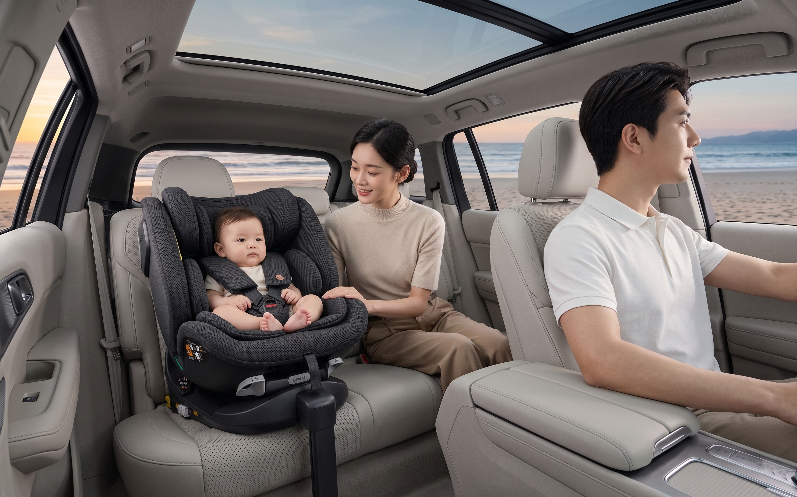 vehicle-use child safety seats，Safety seat，Safety seat modeling rendering，Maternal and infant products，E-commerce details，3D rendering，