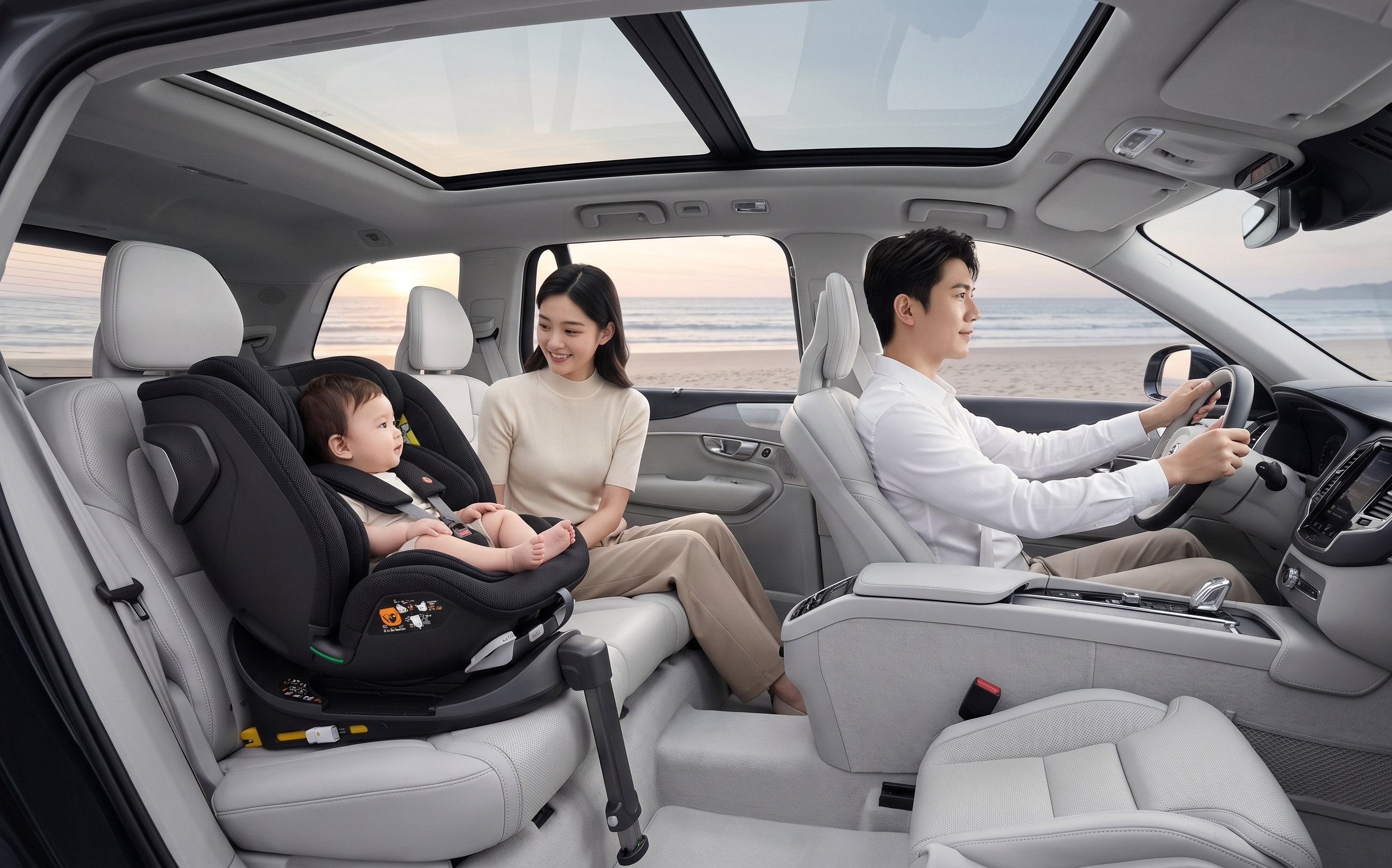 vehicle-use child safety seats，Safety seat，Safety seat modeling rendering，Maternal and infant products，E-commerce details，3D rendering，
