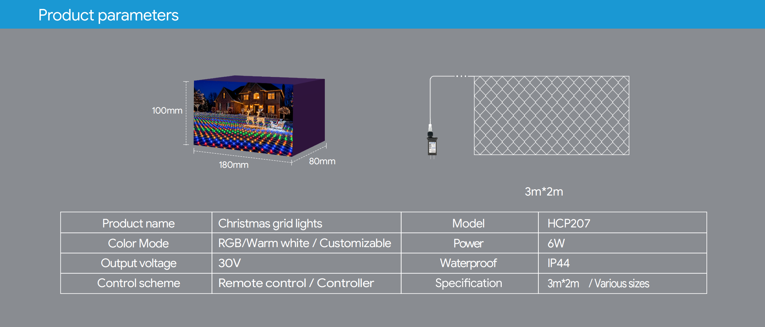 Christmas lights，Atmosphere lamp，Net light，