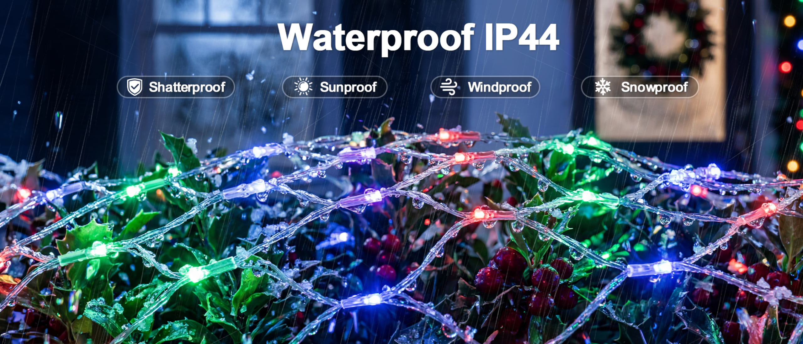 Christmas lights，Atmosphere lamp，Net light，