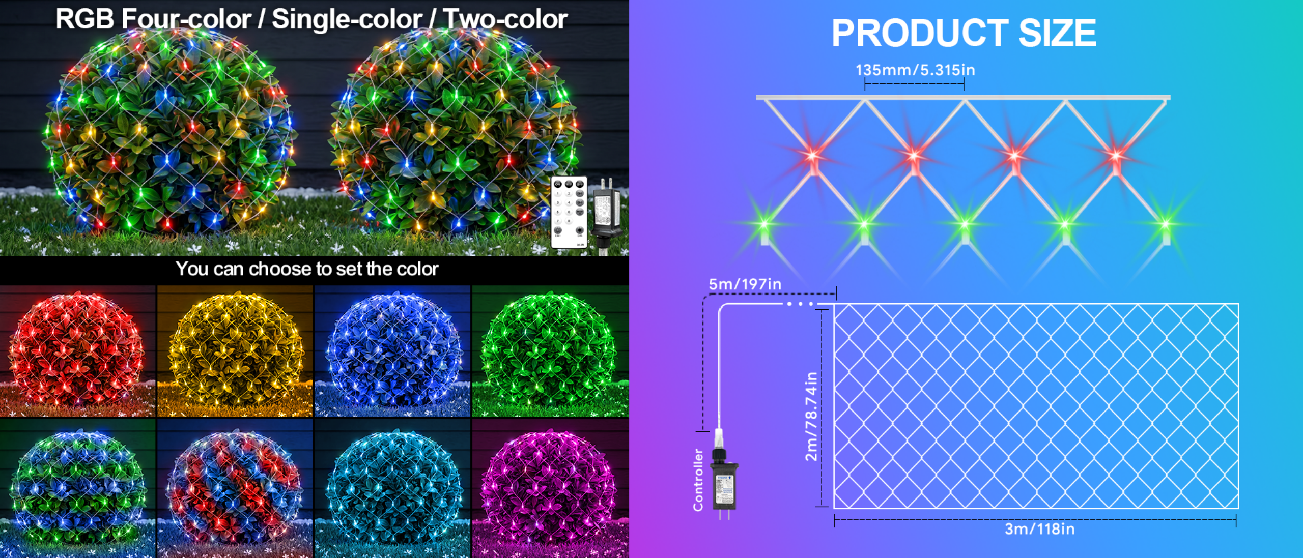 Christmas lights，Atmosphere lamp，Net light，