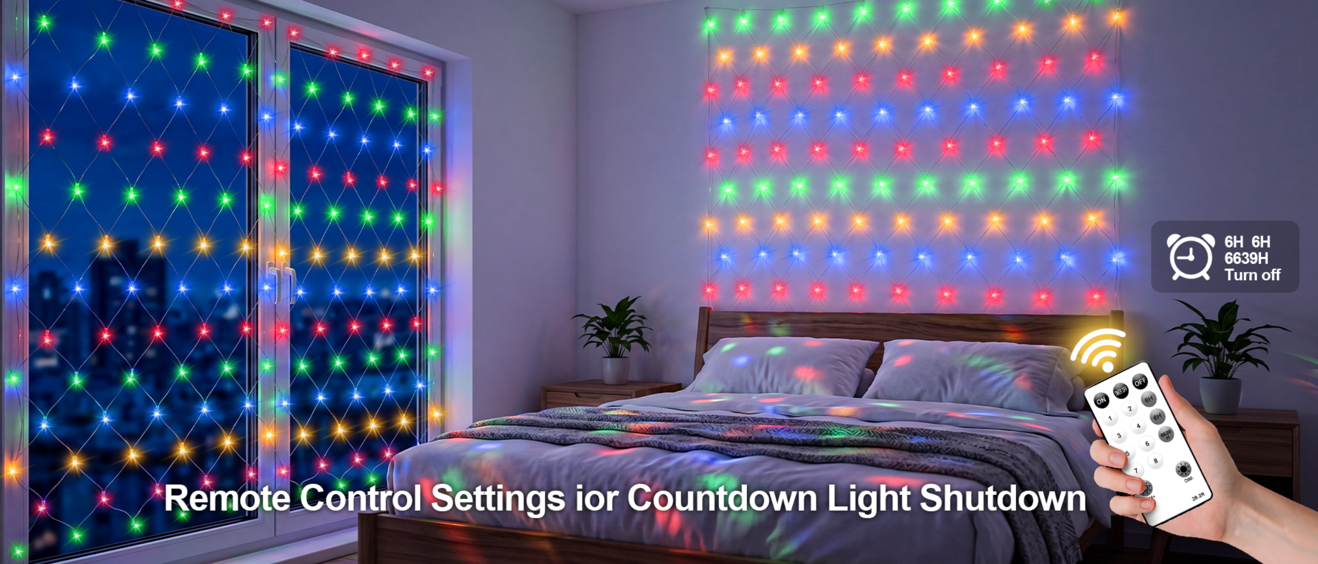 Christmas lights，Atmosphere lamp，Net light，