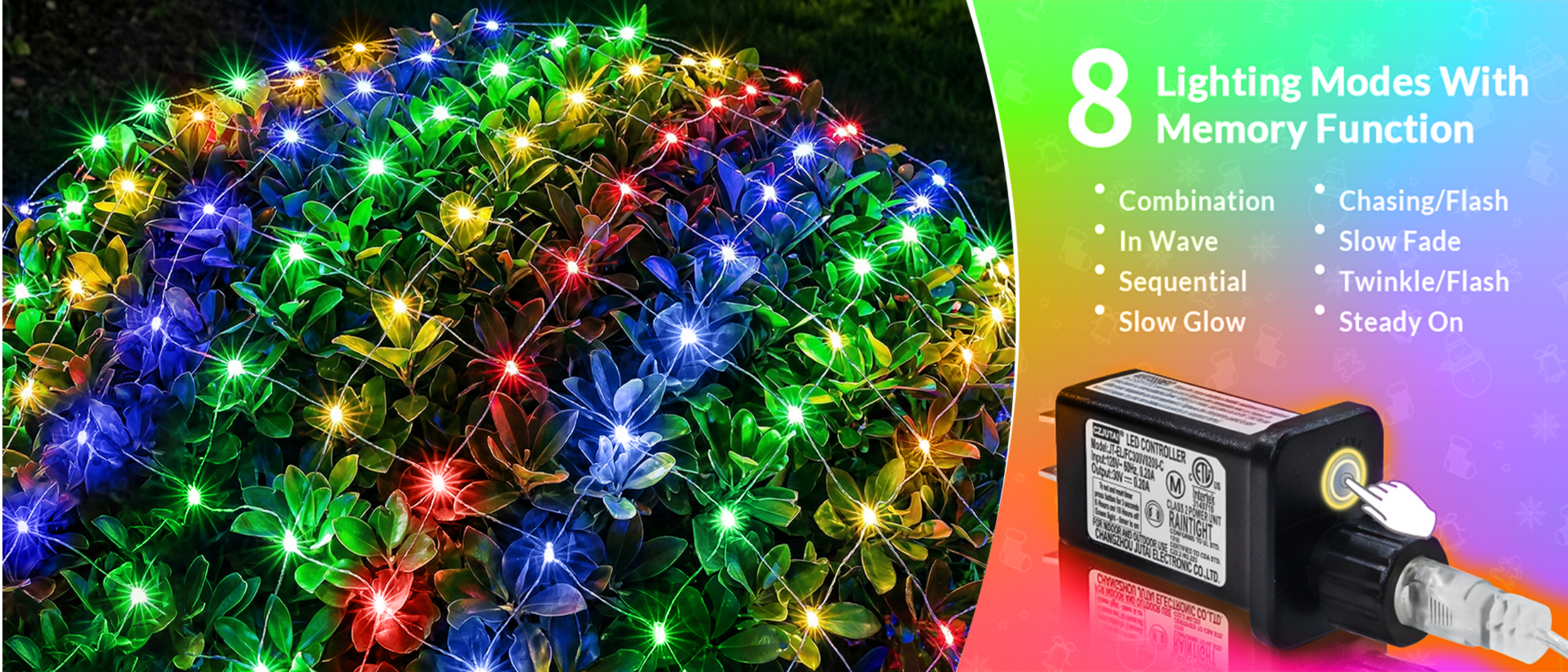 Christmas lights，Atmosphere lamp，Net light，