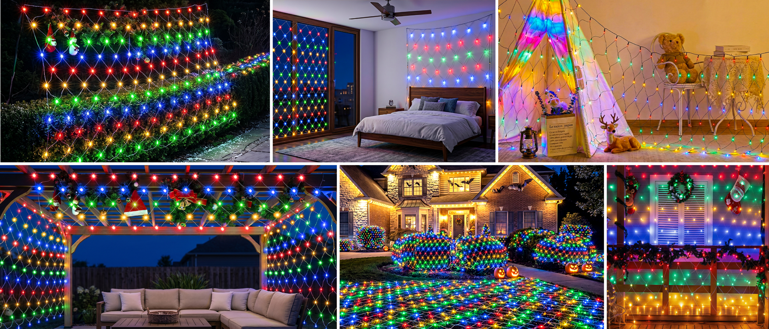 Christmas lights，Atmosphere lamp，Net light，