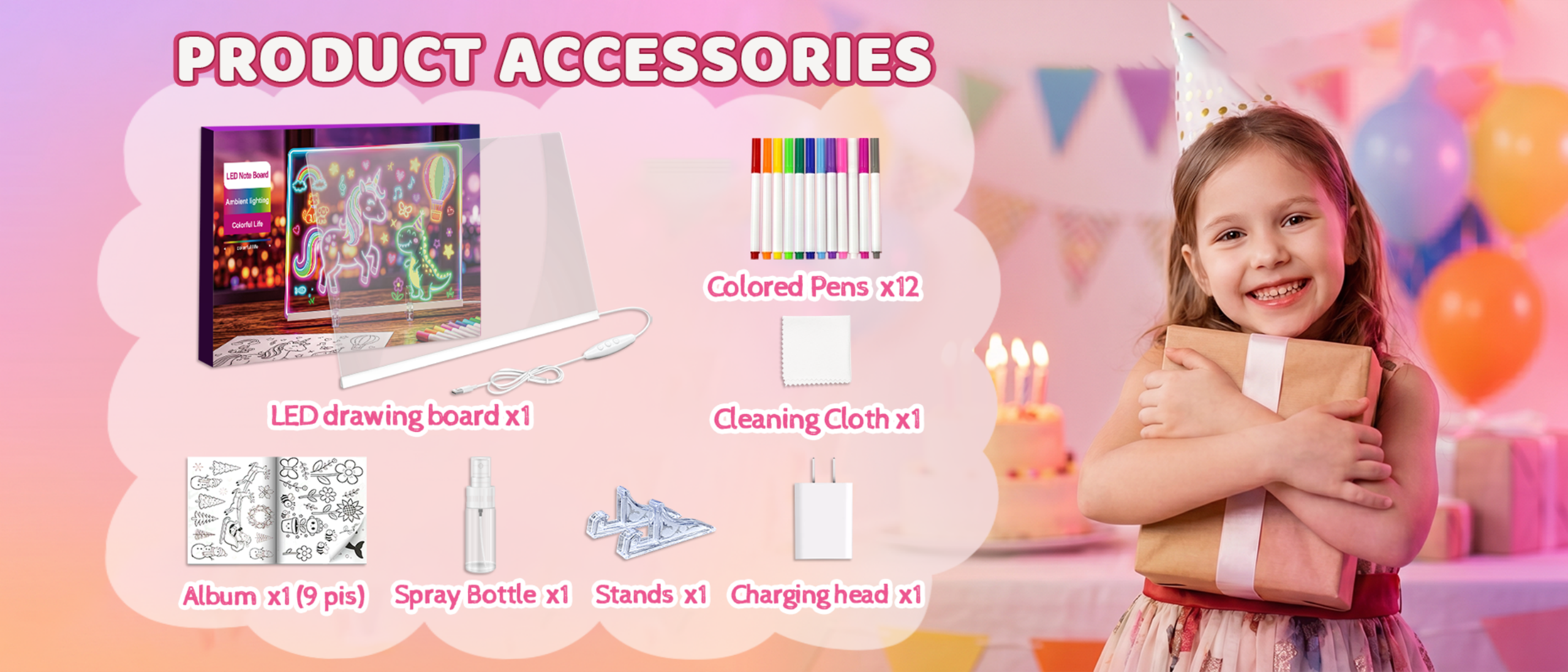 Children's drawing board lamp，Drawing board lamp，Drawing board，