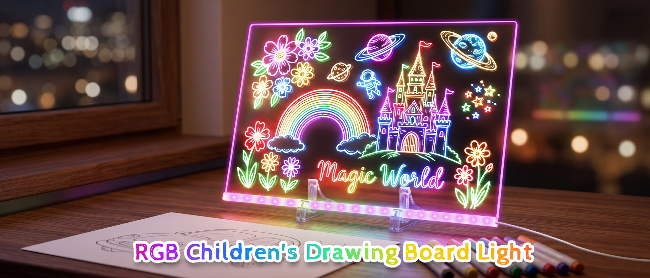 Children's drawing board lamp，Drawing board lamp，Drawing board，