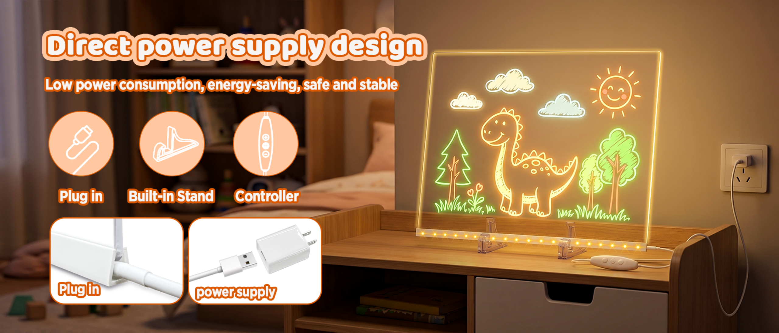 Children's drawing board lamp，Drawing board lamp，Drawing board，