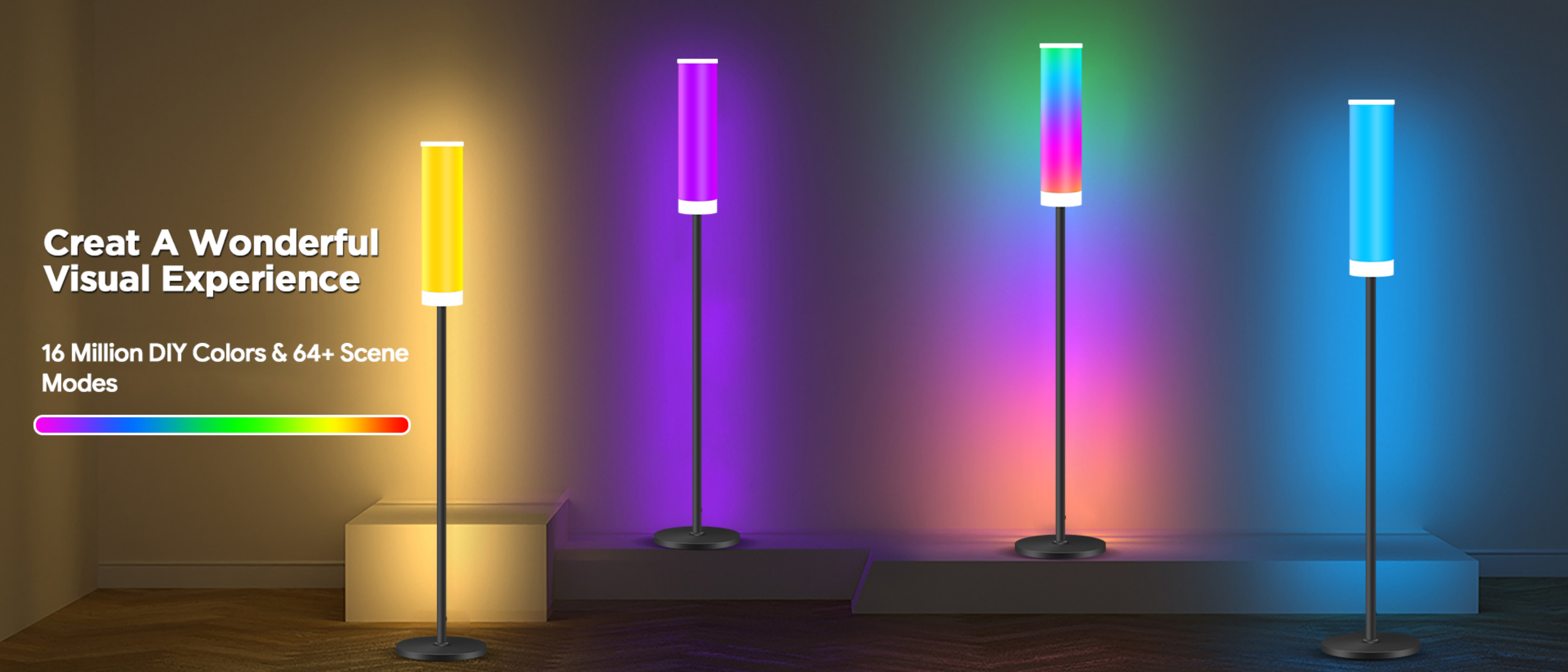 Floor lamp，Bluetooth floor lamp，Magic floor lamp，