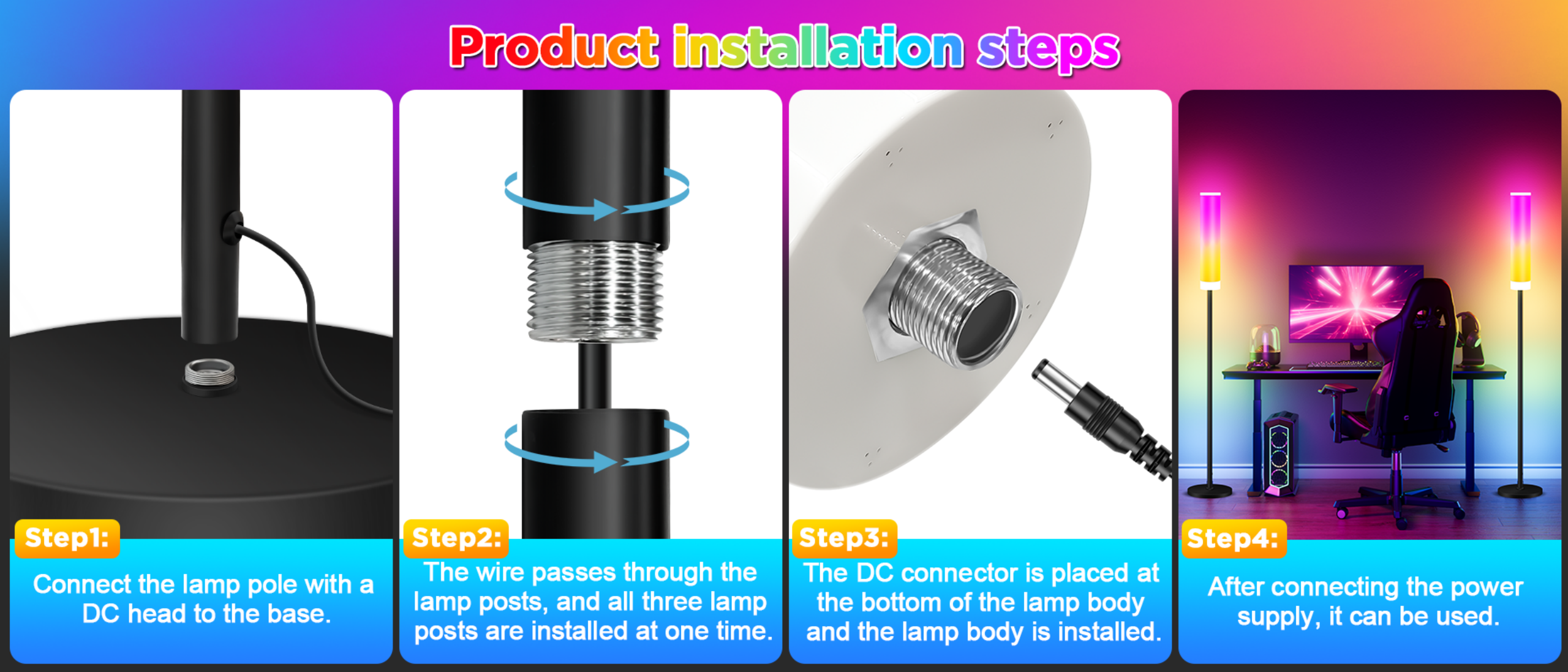 Floor lamp，Bluetooth floor lamp，Magic floor lamp，