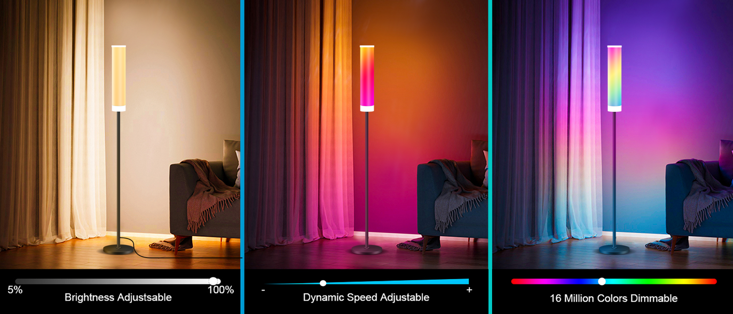 Floor lamp，Bluetooth floor lamp，Magic floor lamp，