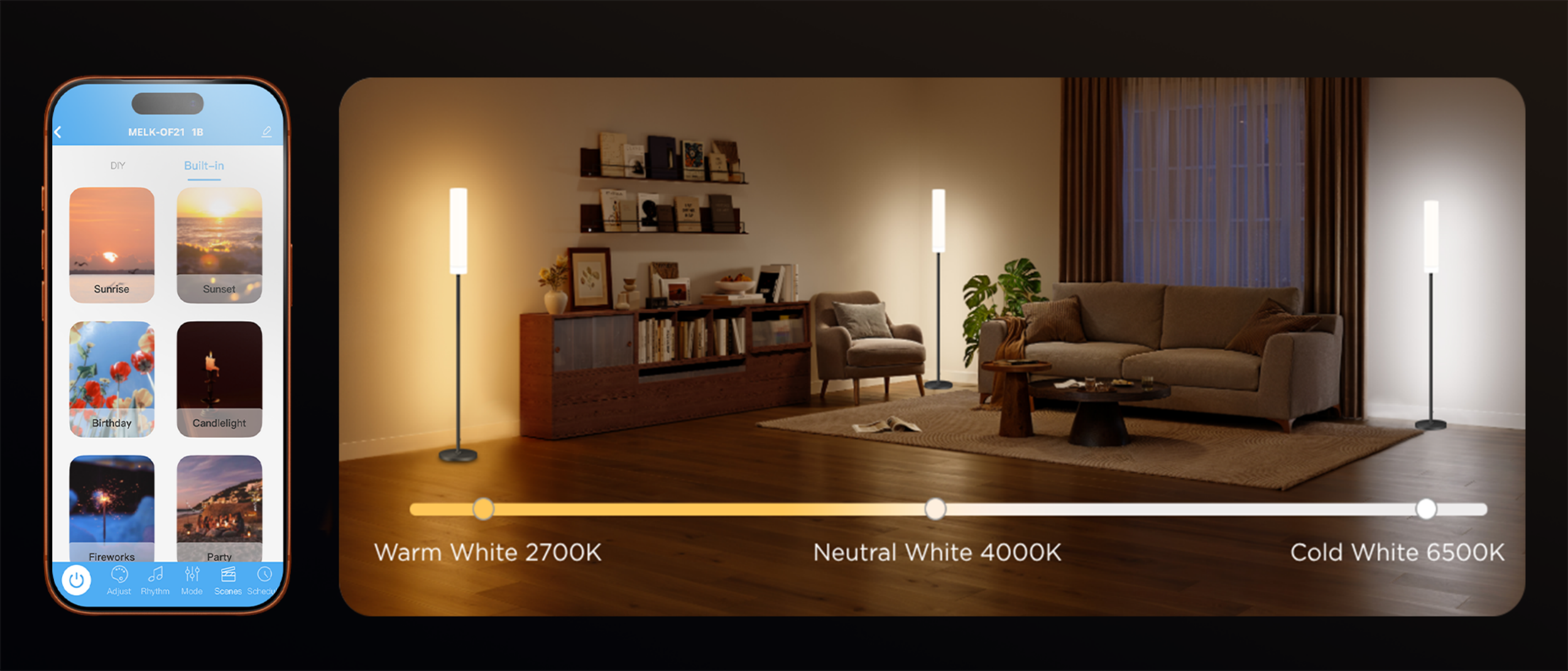 Floor lamp，Bluetooth floor lamp，Magic floor lamp，