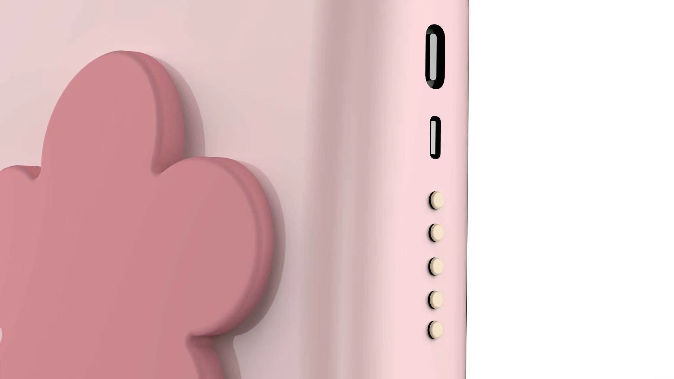 Magnetic suction wireless charging girl digital Macaron curved surface，