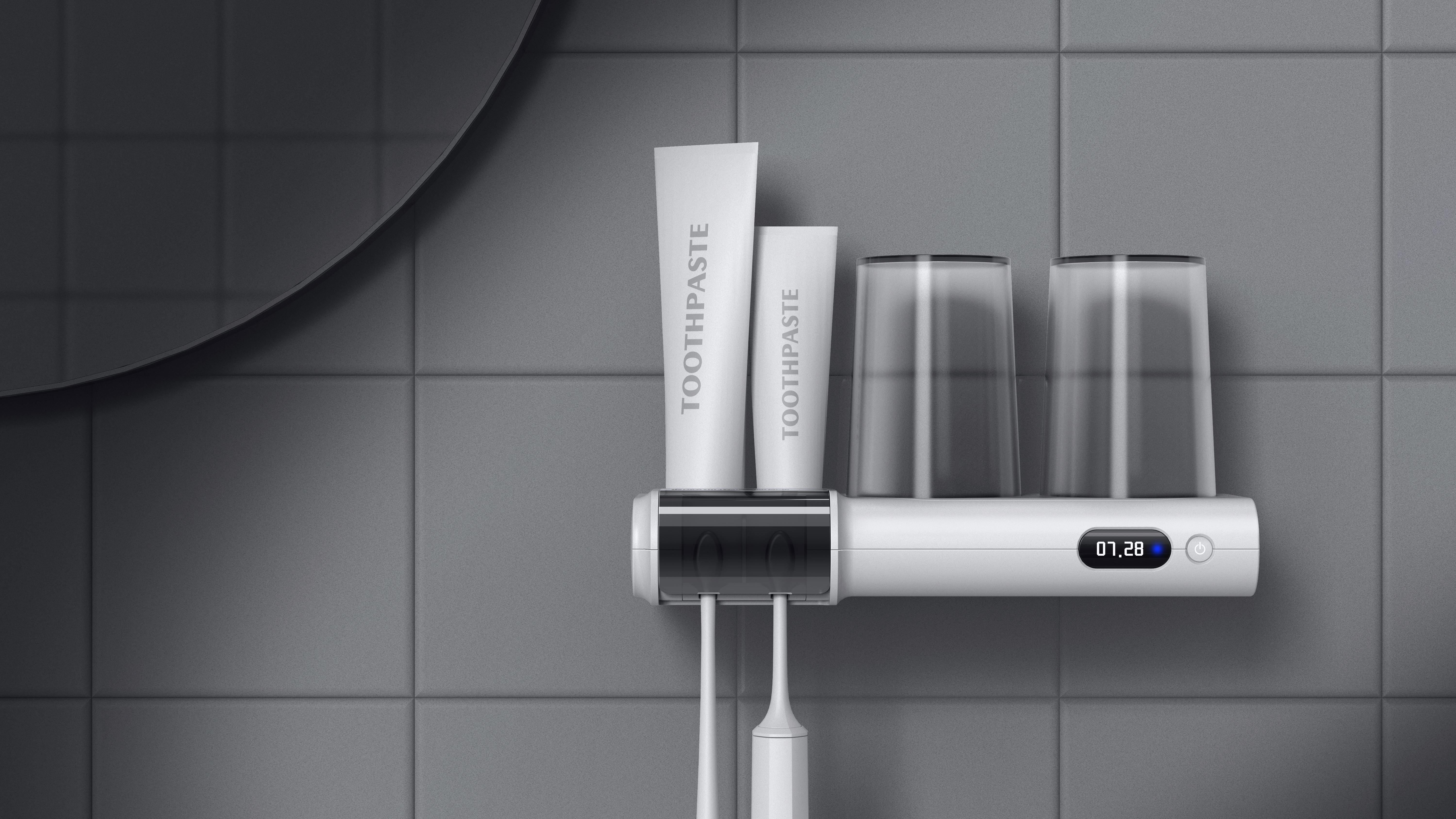 Original works，Industry / products，articles for daily use，industrial product，small home appliances，industrial design，product design，Toothbrush sterilizer，