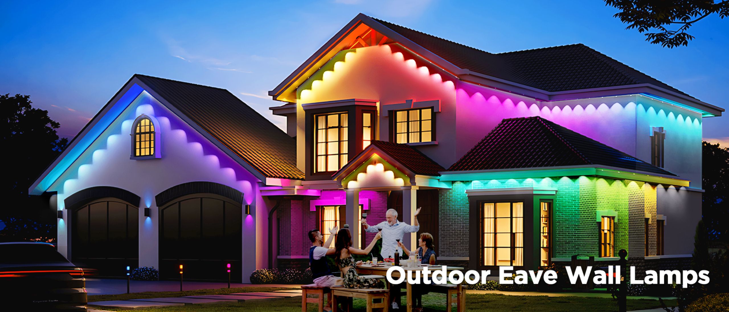 Eaves lamp，Bluetooth Eaves Light，Magic Eaves Light，