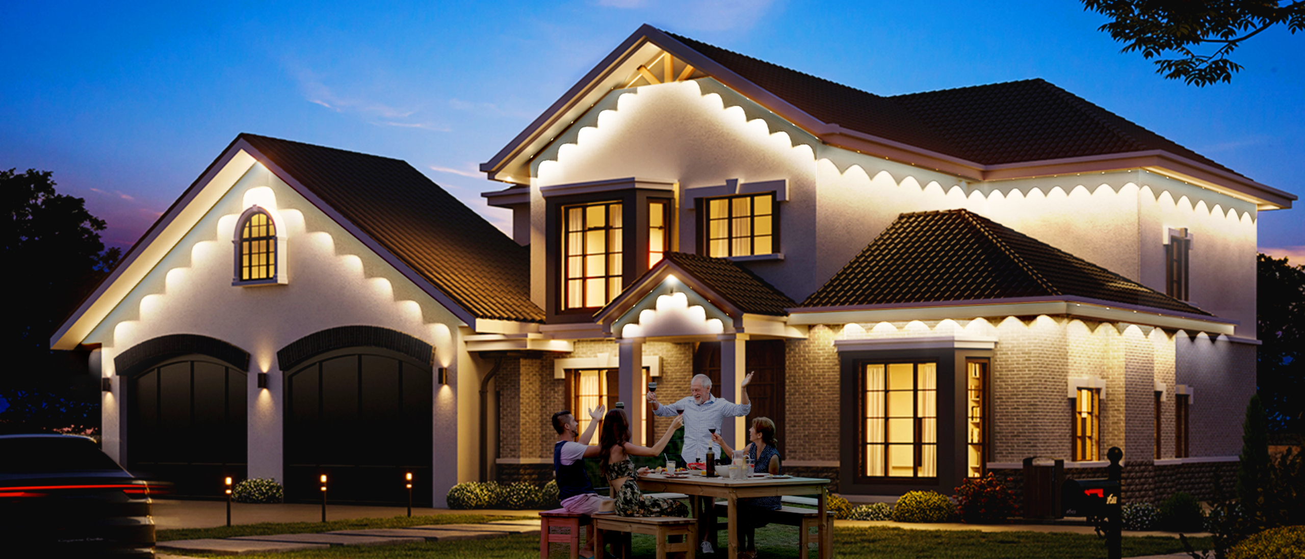 Eaves lamp，Bluetooth Eaves Light，Magic Eaves Light，