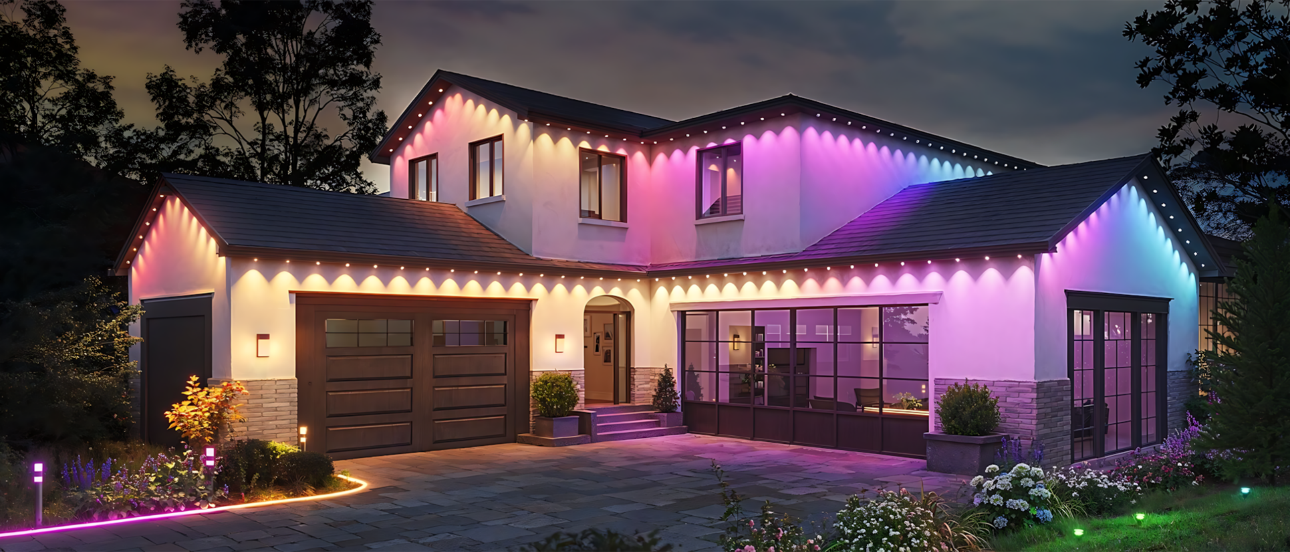 Eaves lamp，Bluetooth Eaves Light，Magic Eaves Light，