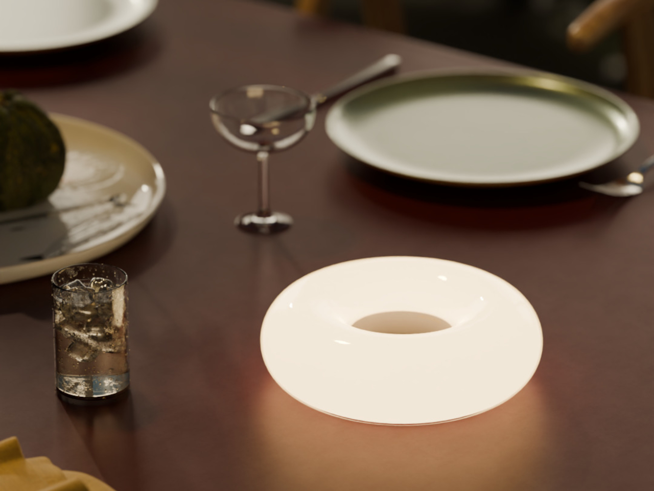 ILo，Separate table lamp，Wireless induction charging，Portable atmosphere lamp，Nordic design，