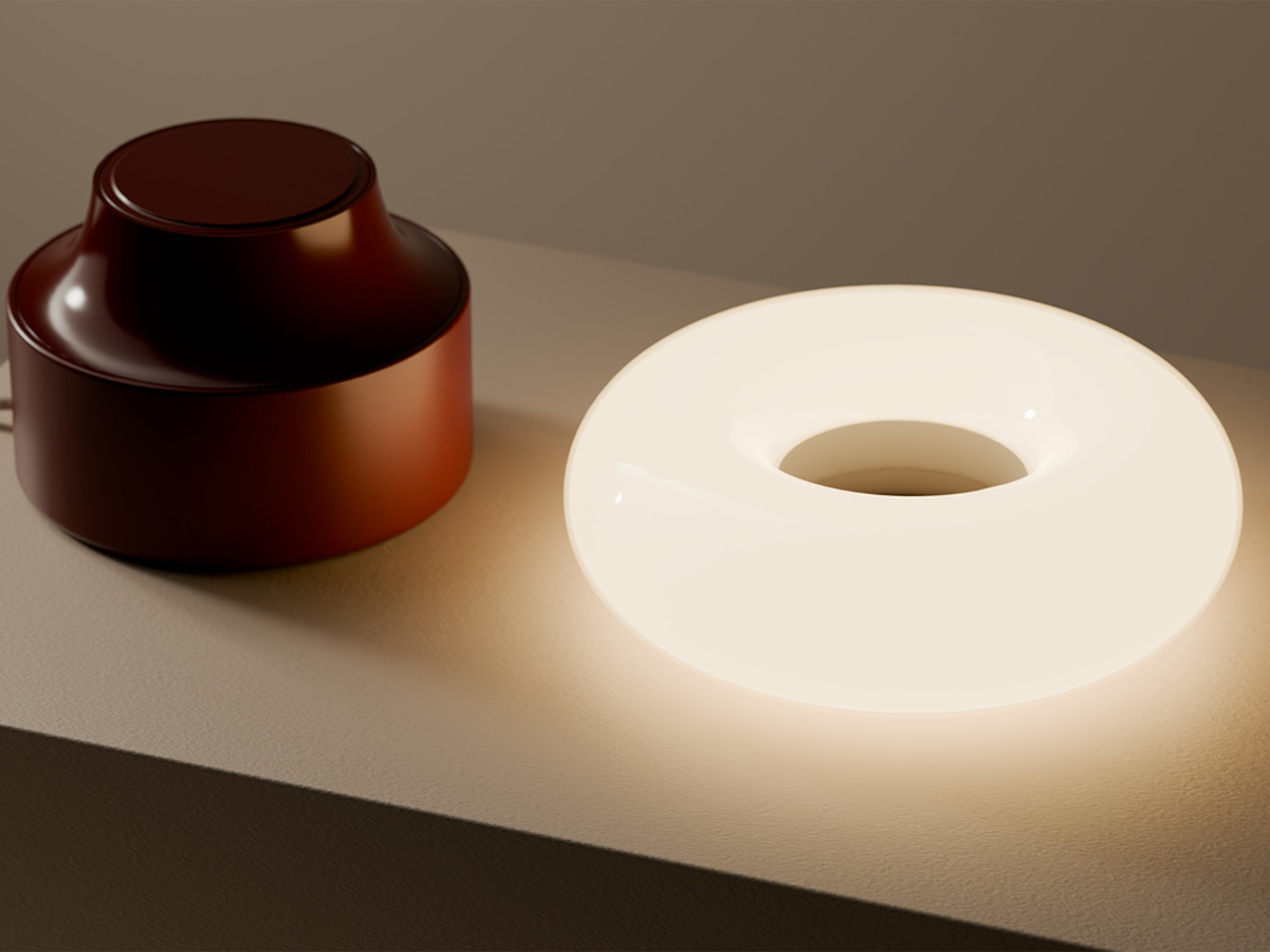 ILo，Separate table lamp，Wireless induction charging，Portable atmosphere lamp，Nordic design，