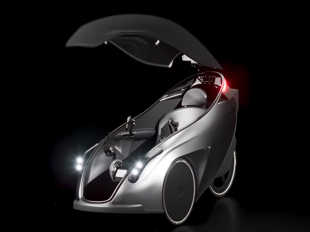IRIS eTrike，EAPC，carbon fiber monomer shell，Commuting Tools，closed，