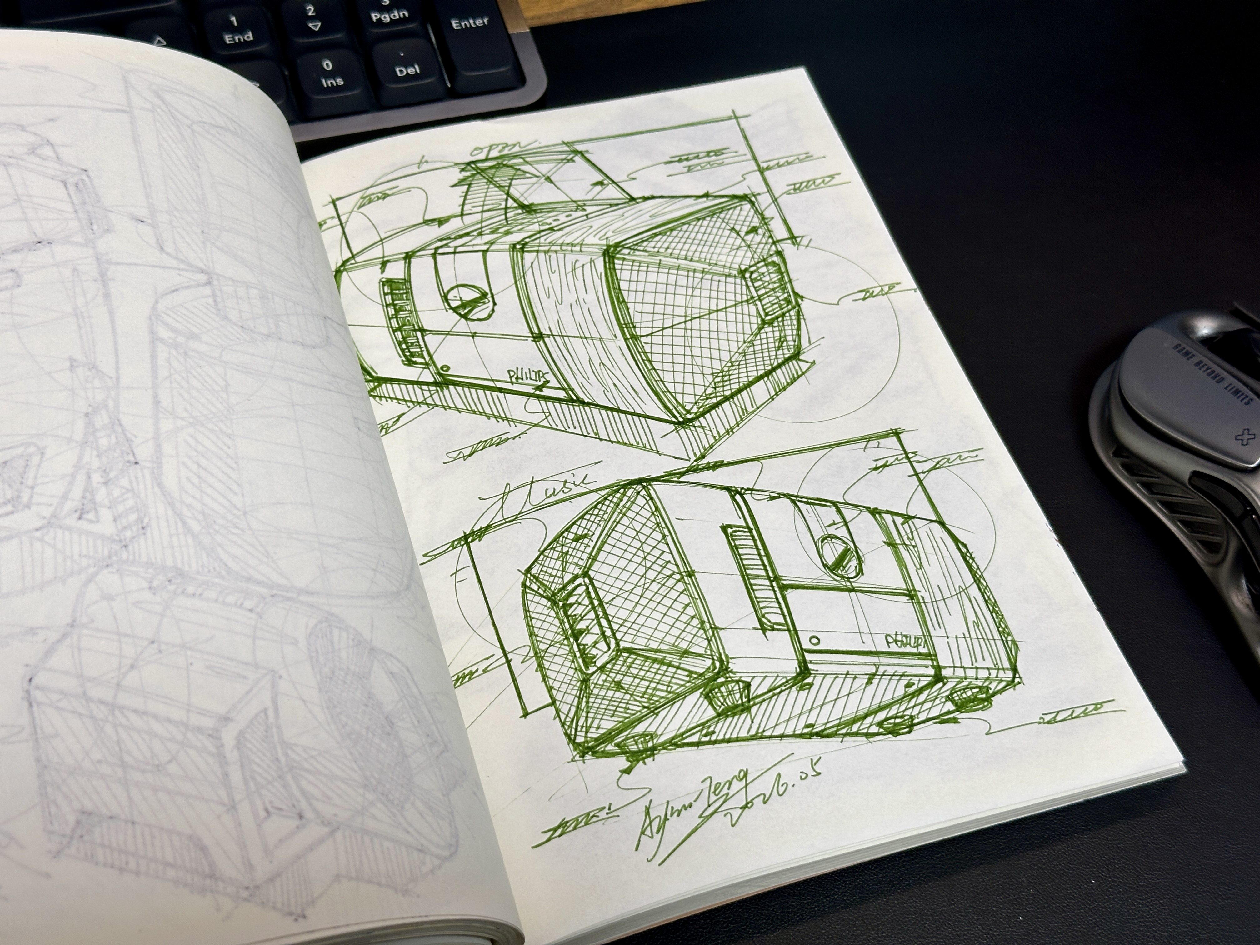 industrial design，product design，Hand drawn product design，Hand drawn industrial design，Designer's hand-painted book，Dream-chasing Design Postgraduate Entrance Examination，