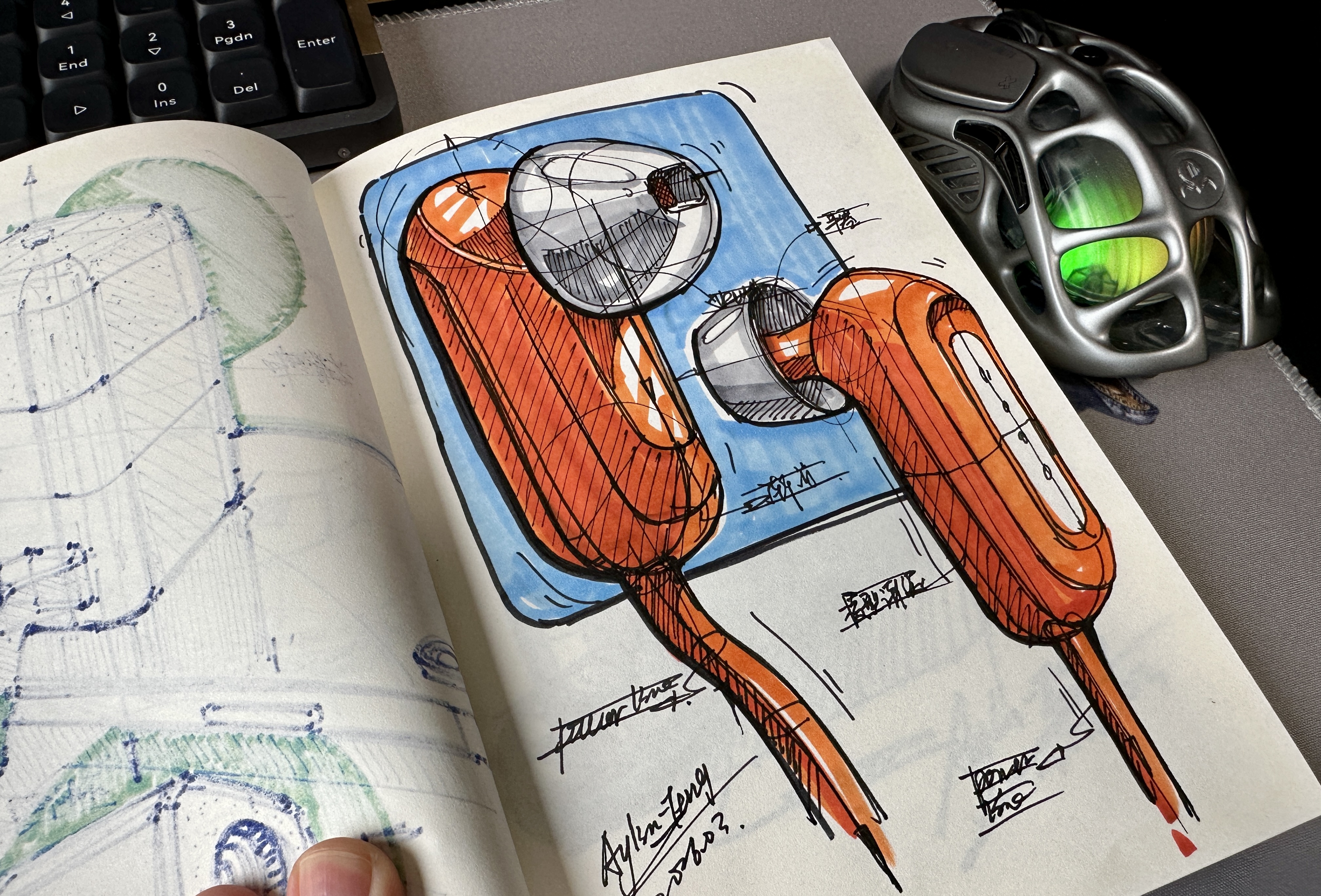industrial design，product design，Hand drawn product design，Hand drawn industrial design，Designer's hand-painted book，Dream-chasing Design Postgraduate Entrance Examination，
