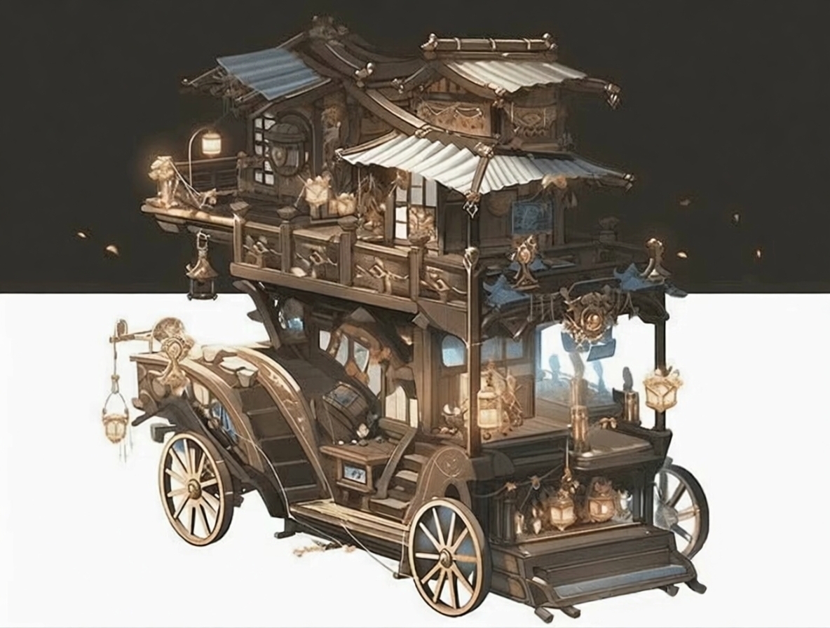 When I was a child's dream carriage when I was a child's favorite# mysterious night，