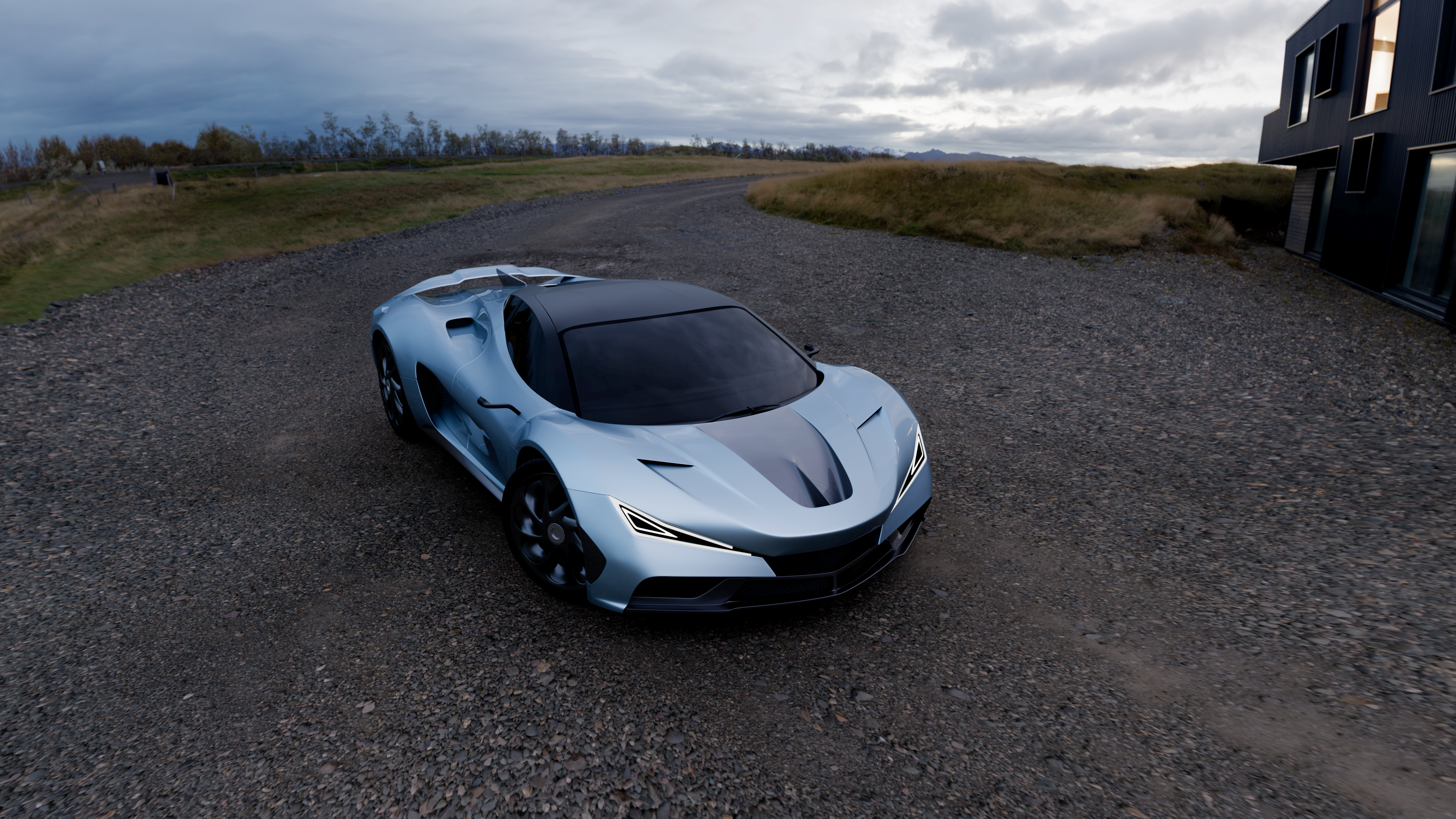 Super run，Sports car，streamline，