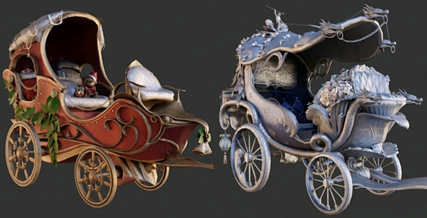 When I was a child's dream carriage sedan chair when I was a child's favorite# mysterious night，
