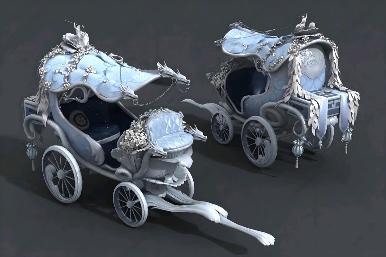 When I was a child's dream carriage sedan chair when I was a child's favorite# mysterious night，